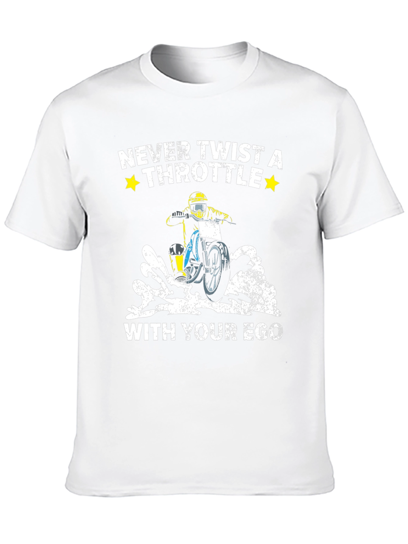 Black Never Twist a Throttle With Your Ego Black T-Shirt view 10