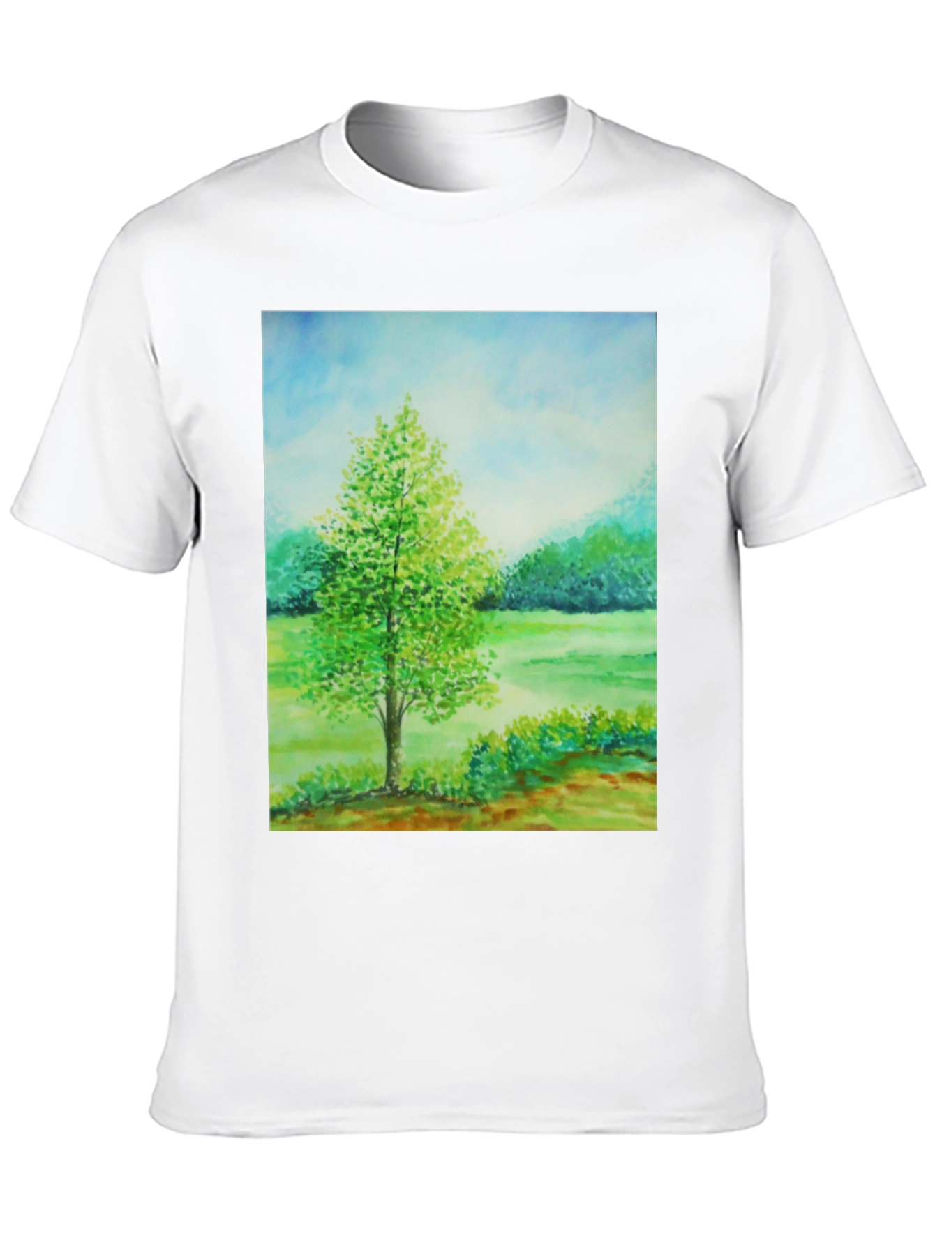 Nature Scene Graphic Tee - Black - 10