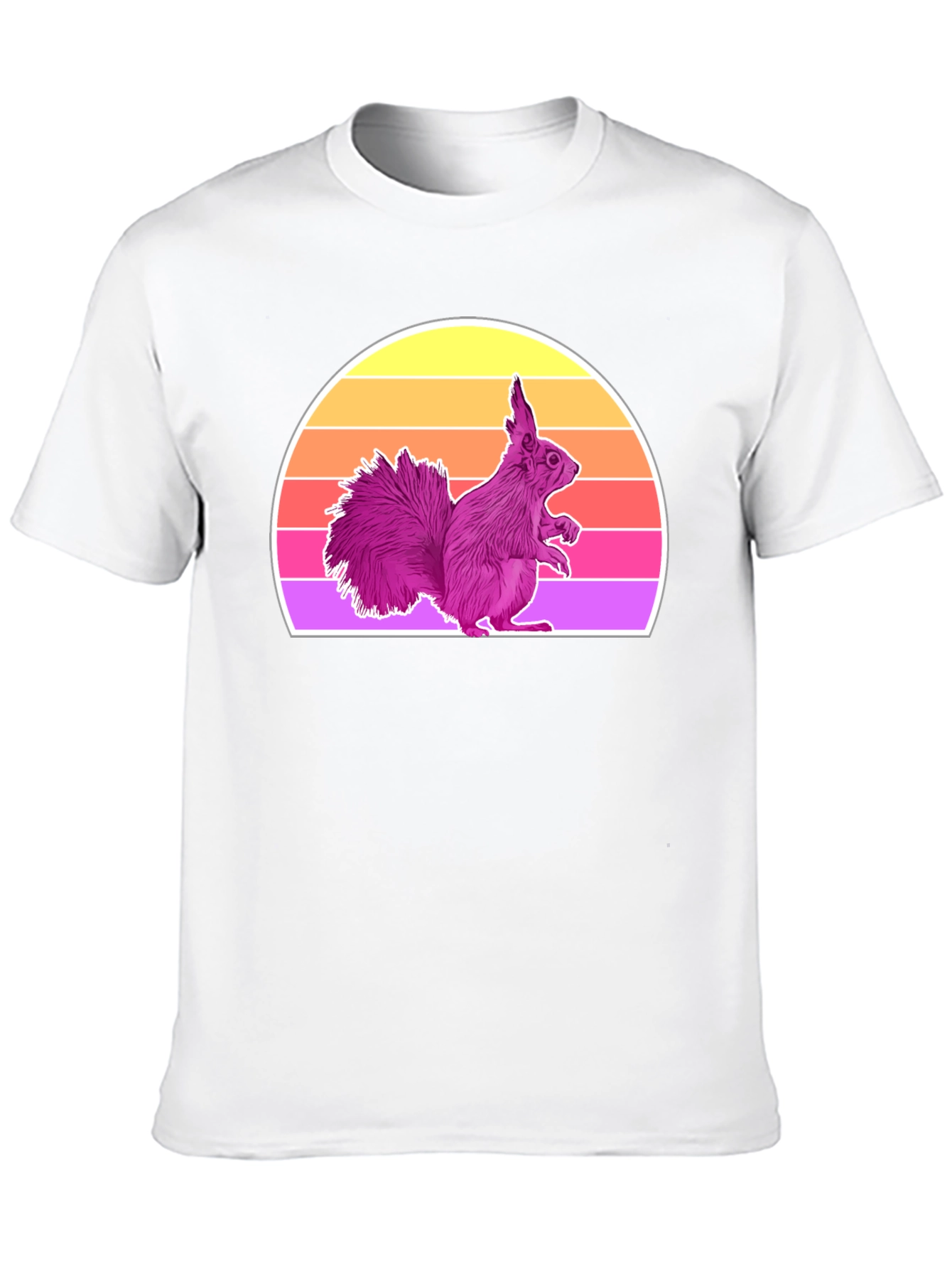 Black Retro Squirrel T-Shirt - Fun Animal Tee view 10