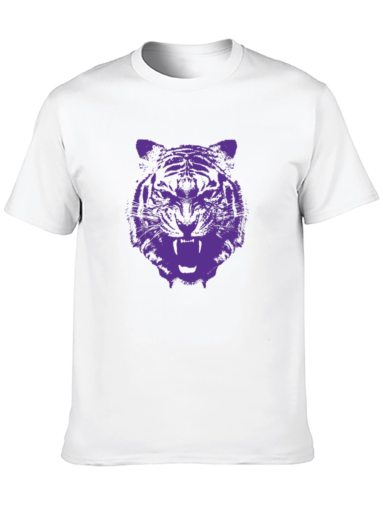 Black Tiger Graphic Tee - Black Cotton T-Shirt view 10