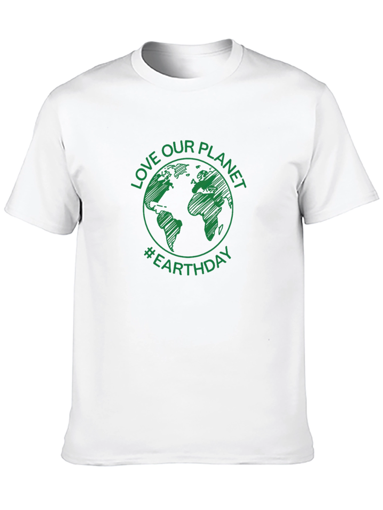 Black Love Our Planet Earth Day T-Shirt - Green Graphic view 10