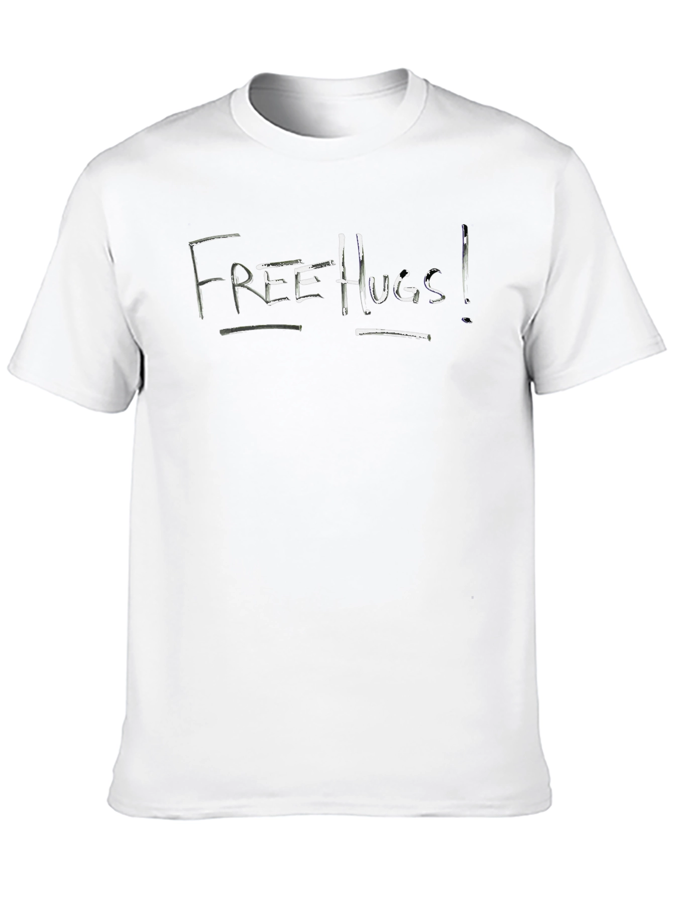Free Hugs Graphic Tee - Soft Black T-Shirt - 10