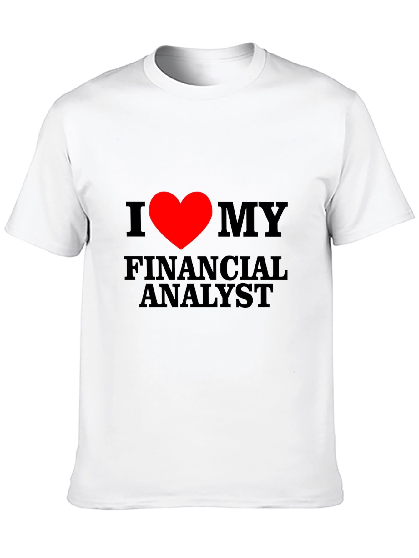 Black I Heart My Financial Analyst T-Shirt view 10