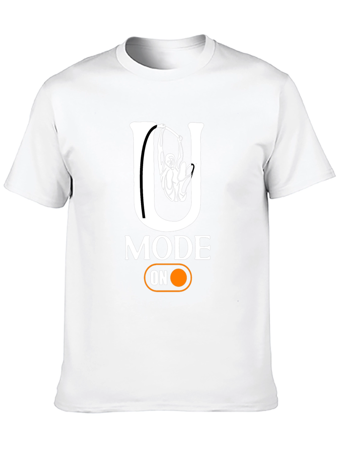 Black U Mode On Black T-Shirt view 10