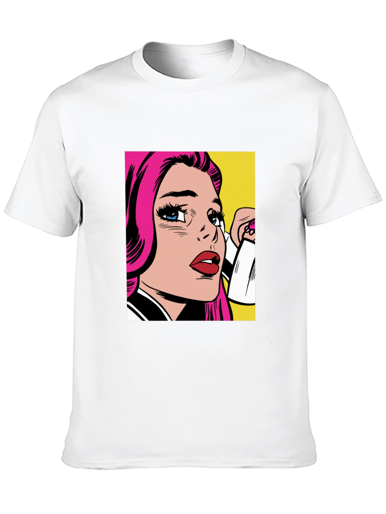 Black Pop Art Graphic Black T-Shirt view 10