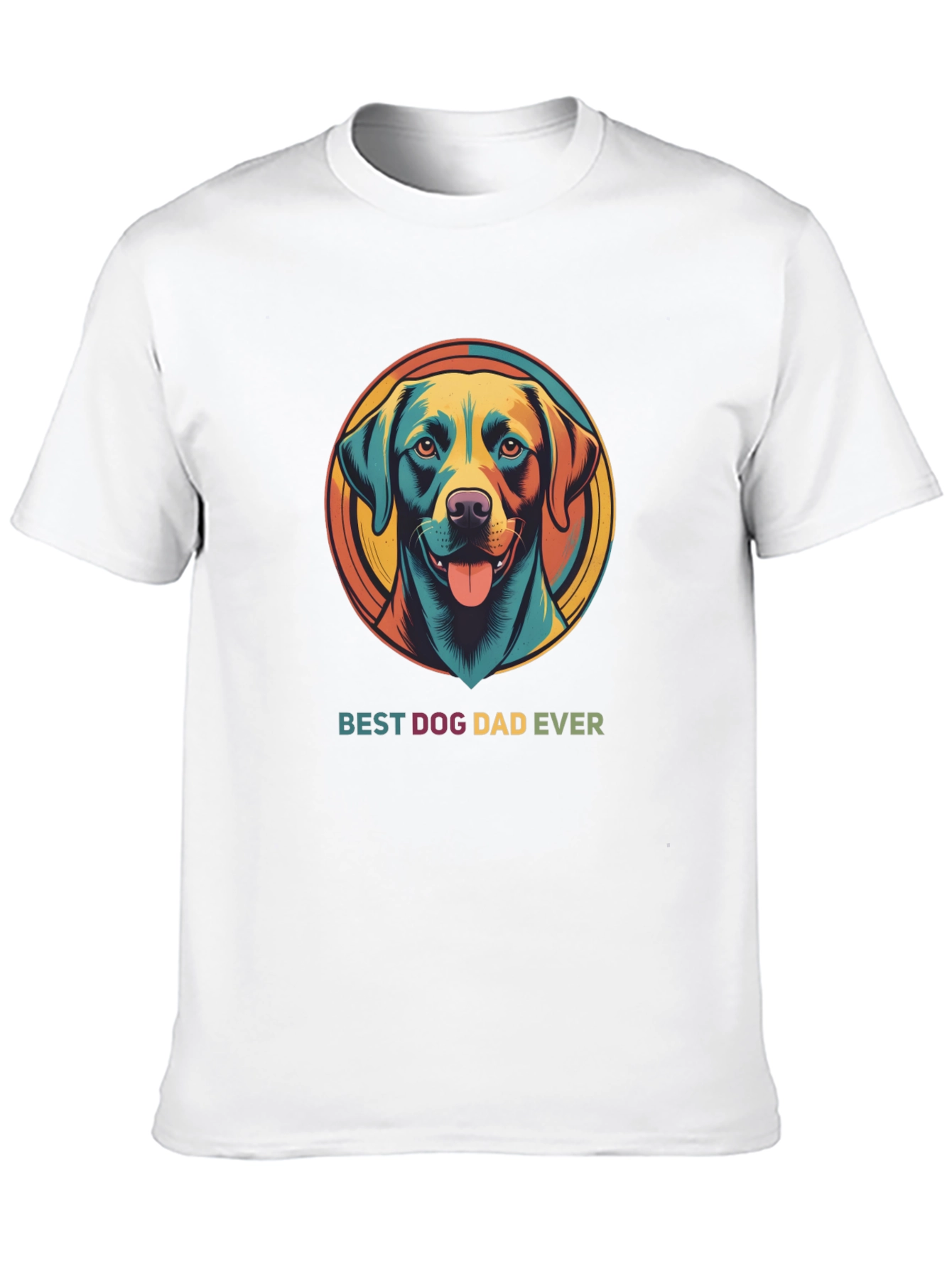 Black Best Dog Dad Ever Graphic Tee view 10
