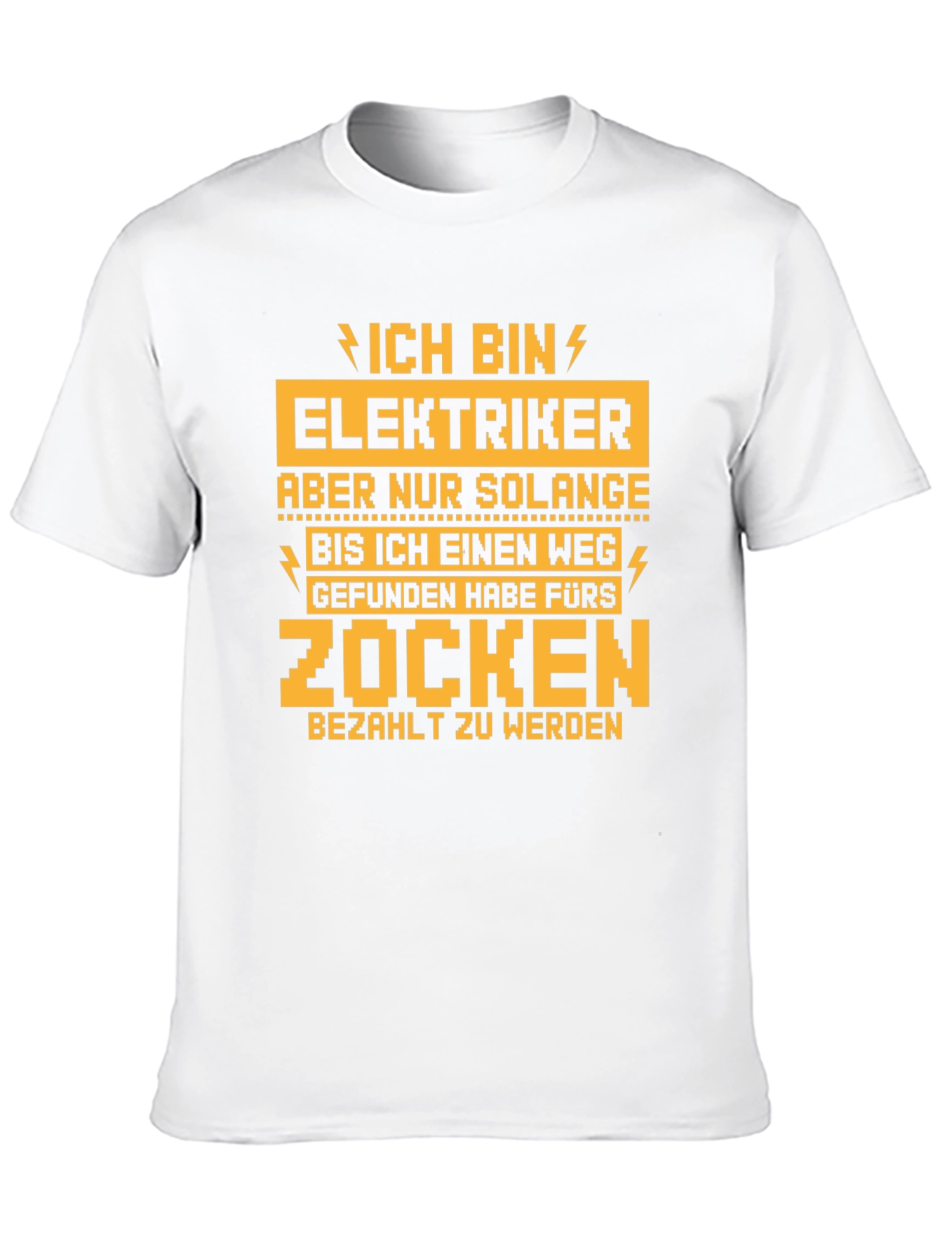 Black Electrician Gamer T-Shirt - Funny Novelty Tee view 10