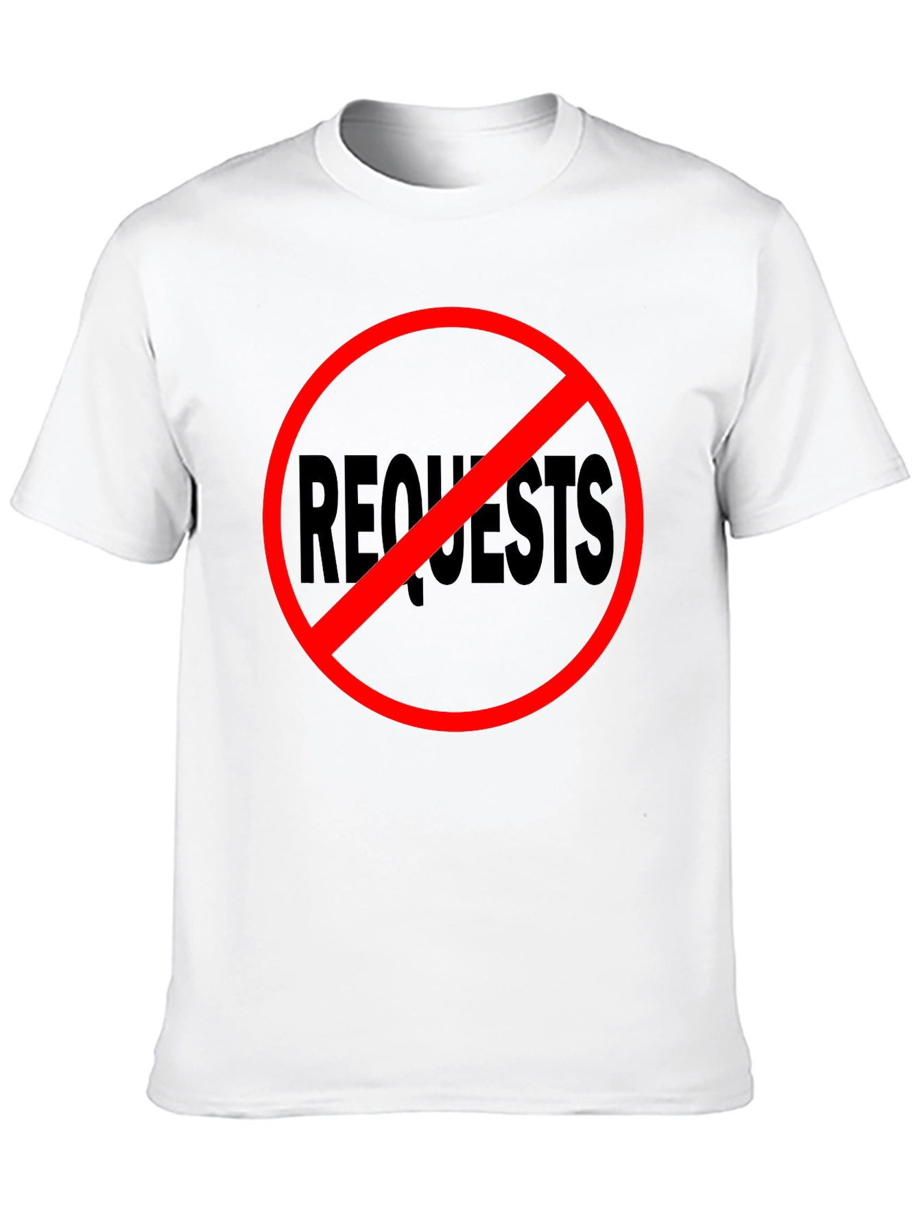 Black No Requests Black Graphic Tee view 10
