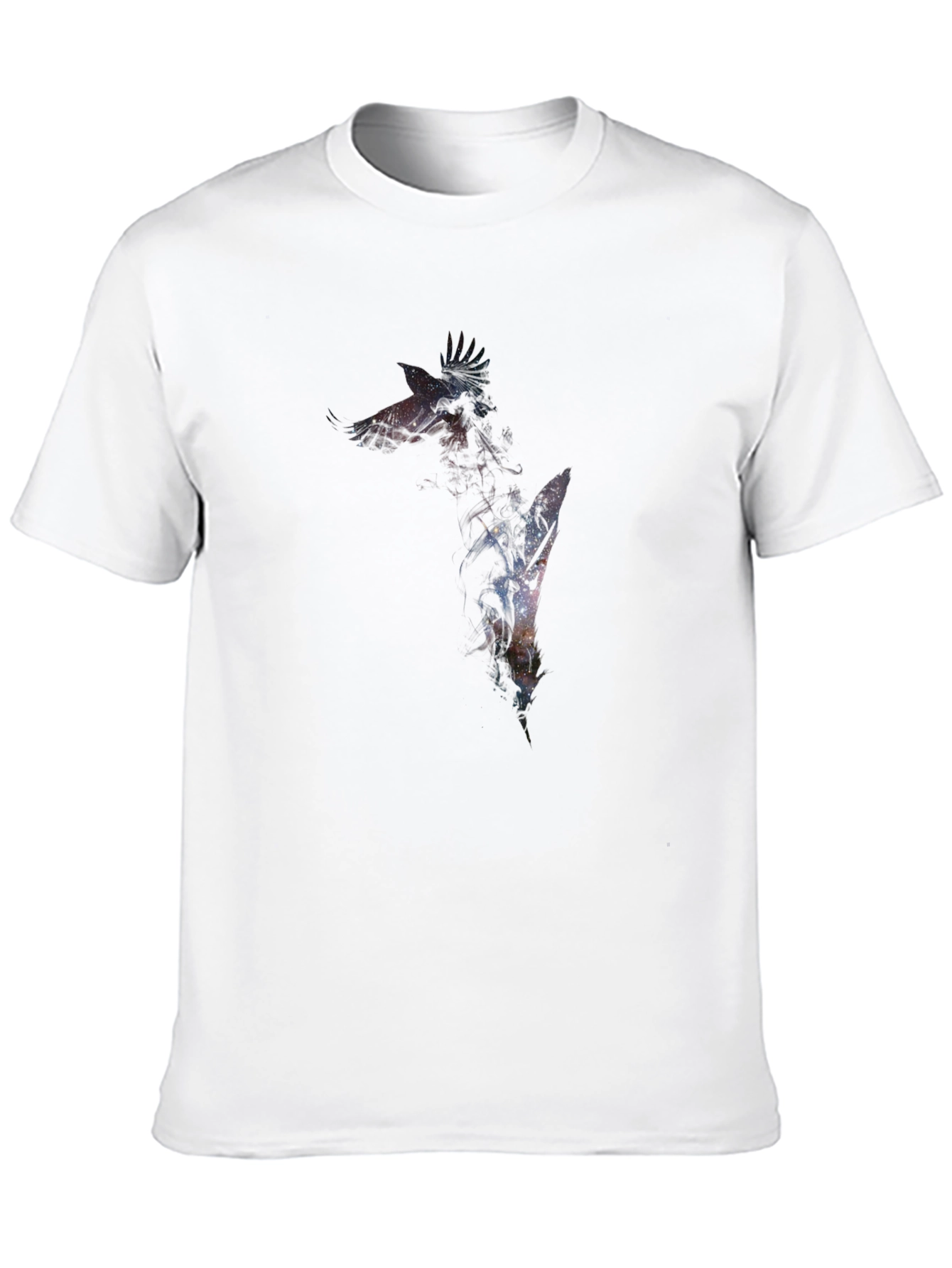 Black Galaxy Giraffe Graphic Tee - Men's Black T-Shirt view 10