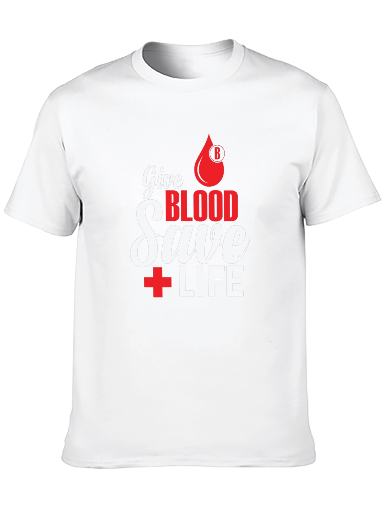Give Blood Save Life T-Shirt - Donate Blood Tee - 10