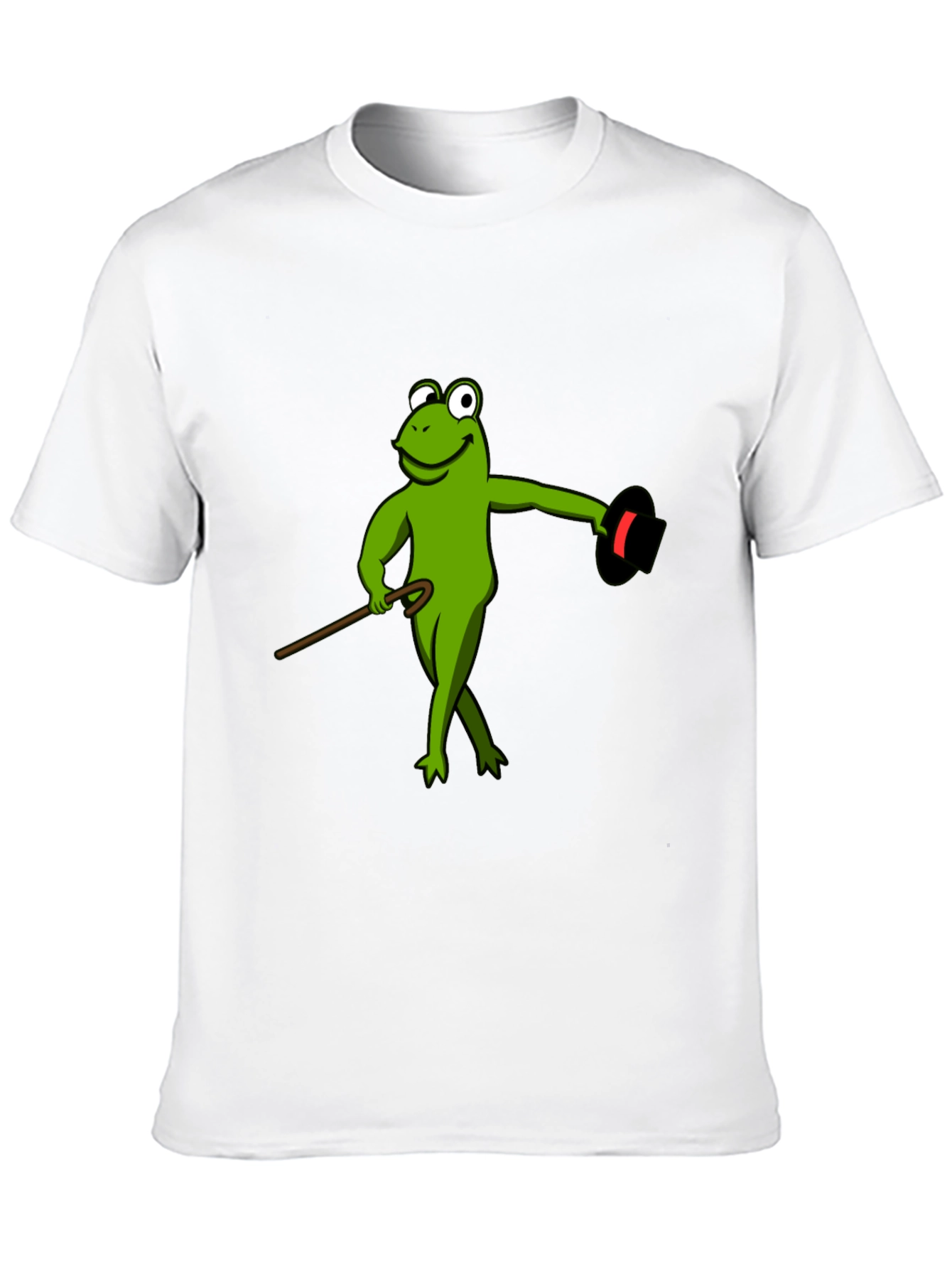 Black Frog Magician T-Shirt - Sleek Black Cotton Tee view 10