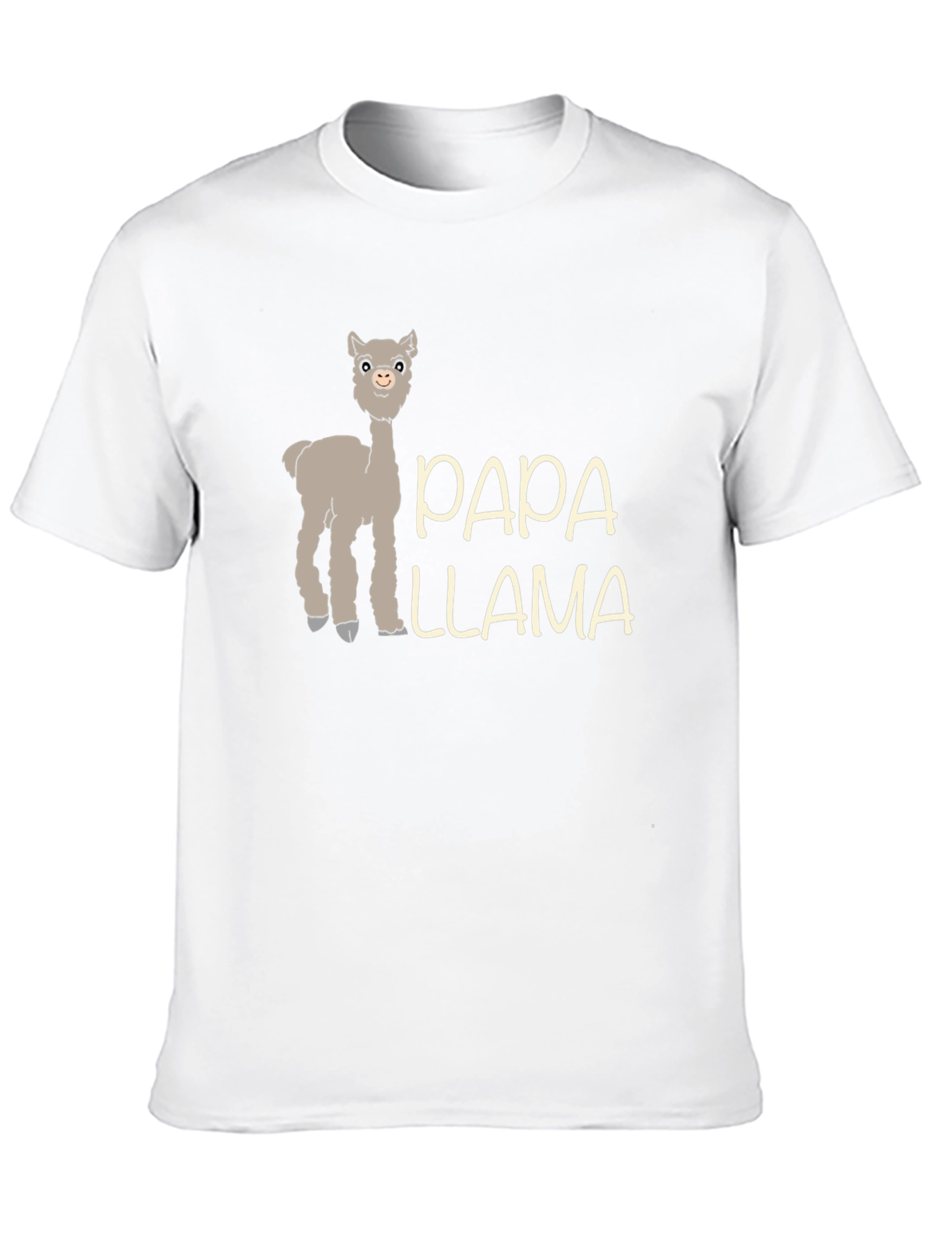 Black Papa Llama Graphic Tee - Men's Black T-Shirt view 10