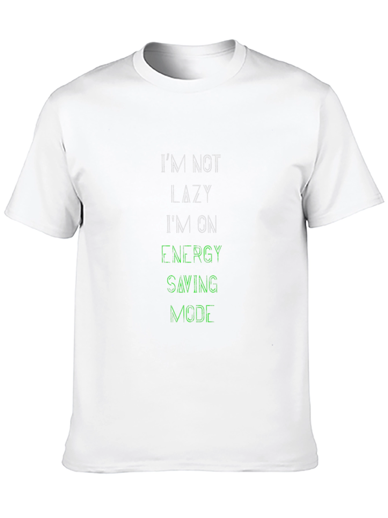 Black I'm Not Lazy Black Graphic Tee view 10