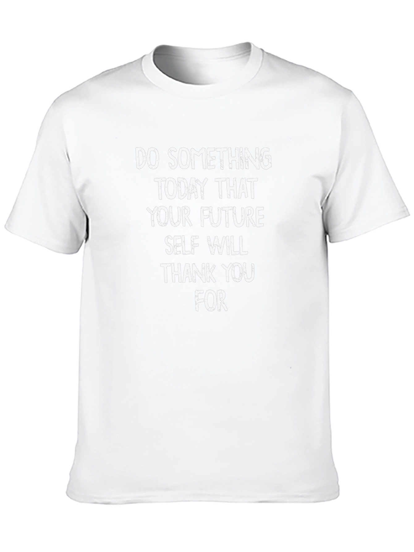 Black Inspirational Graphic T-Shirt: Future Self Message view 10