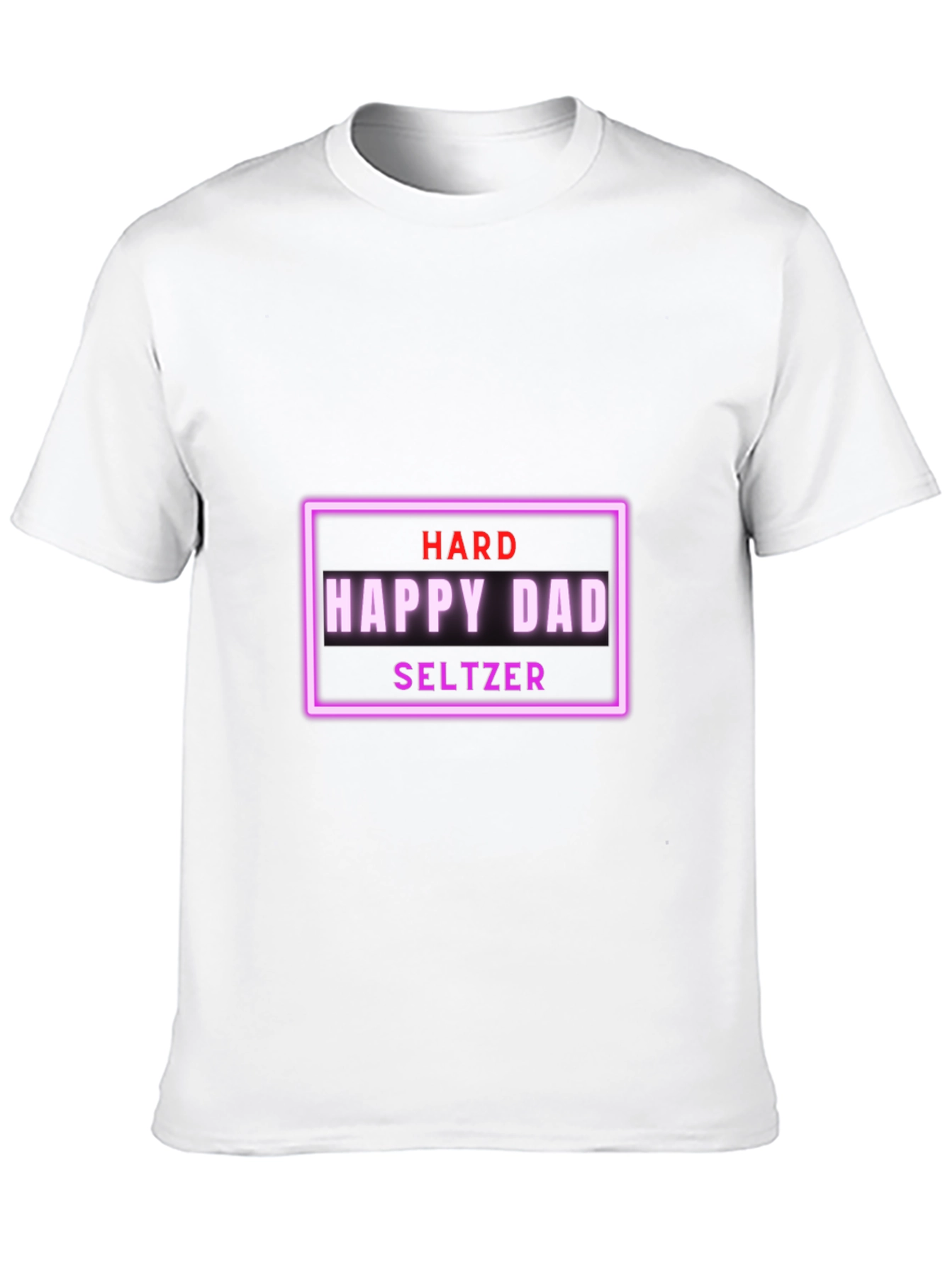 Black Hard Happy Dad Seltzer Graphic Tee view 10