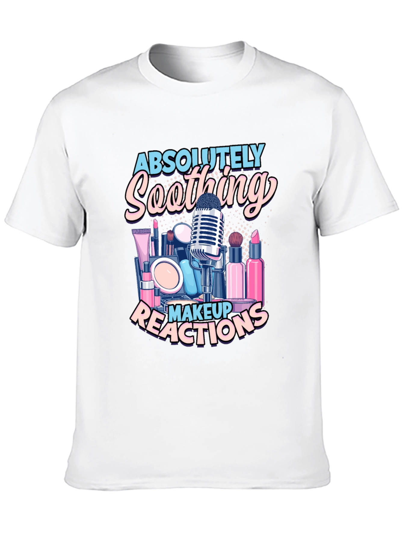 Black Soothing Makeup Reactions T-Shirt view 10