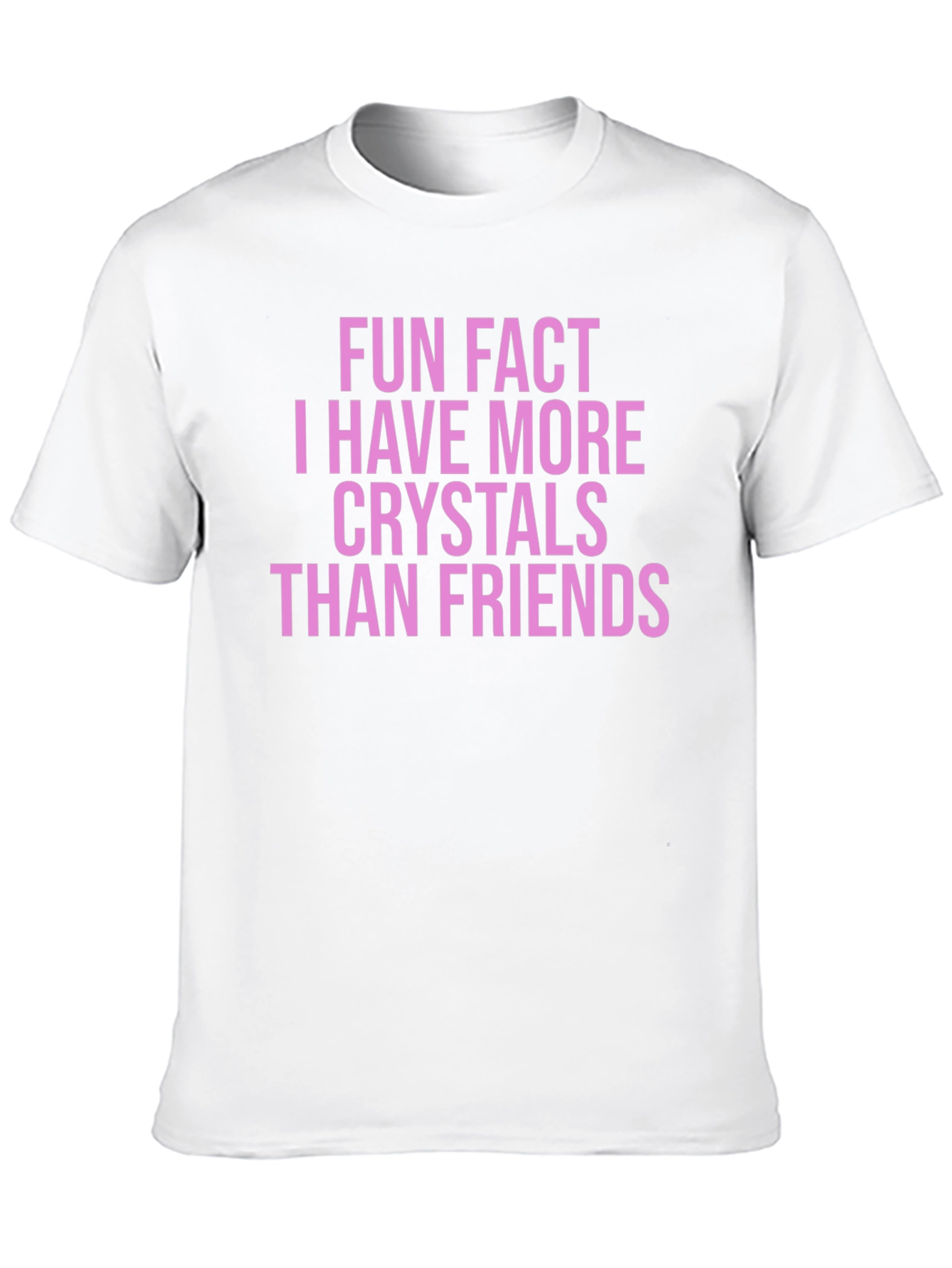 Black Fun Fact Crystals Graphic Tee view 10