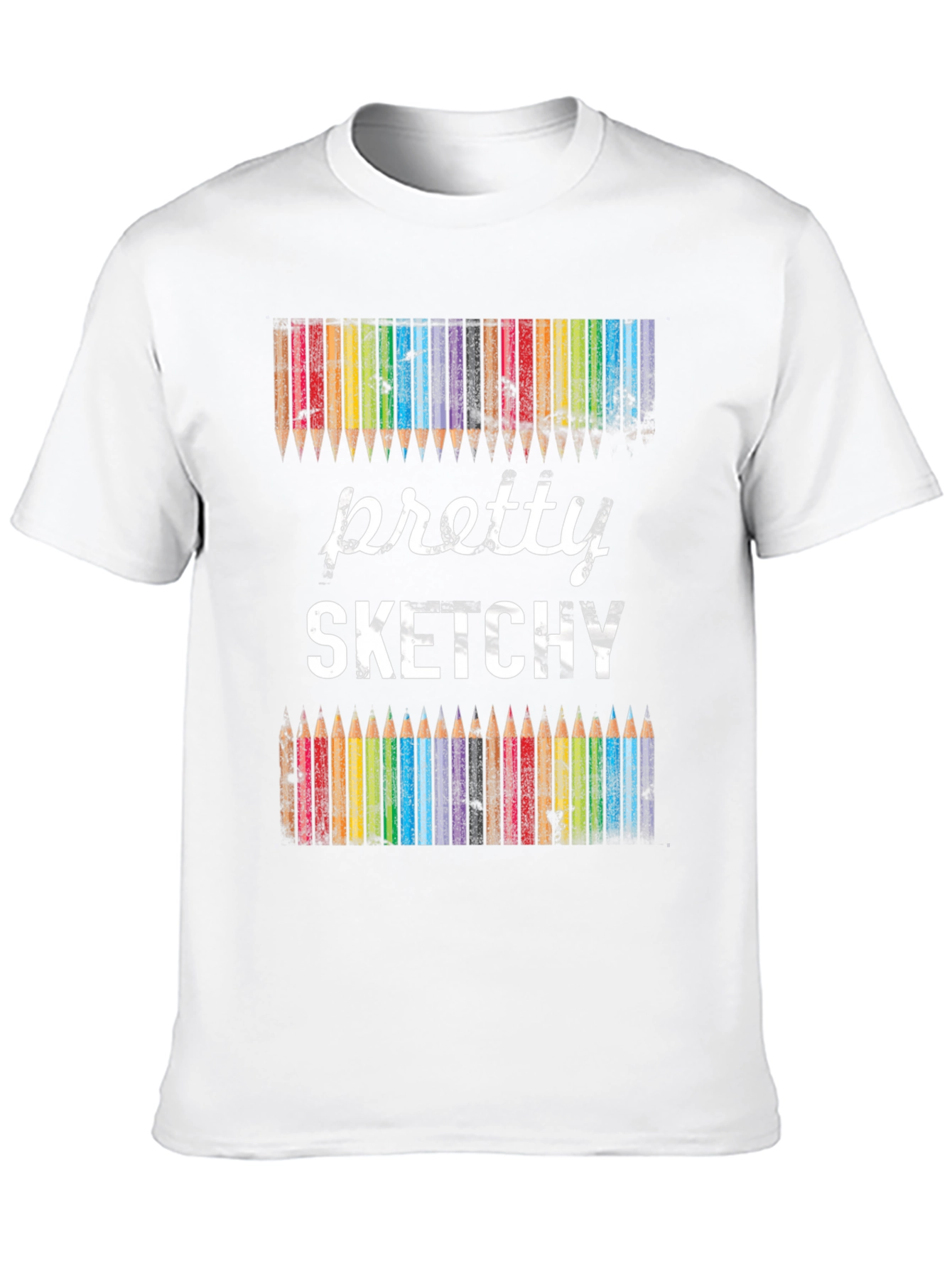 Black Pretty Sketchy Graphic Tee view 10