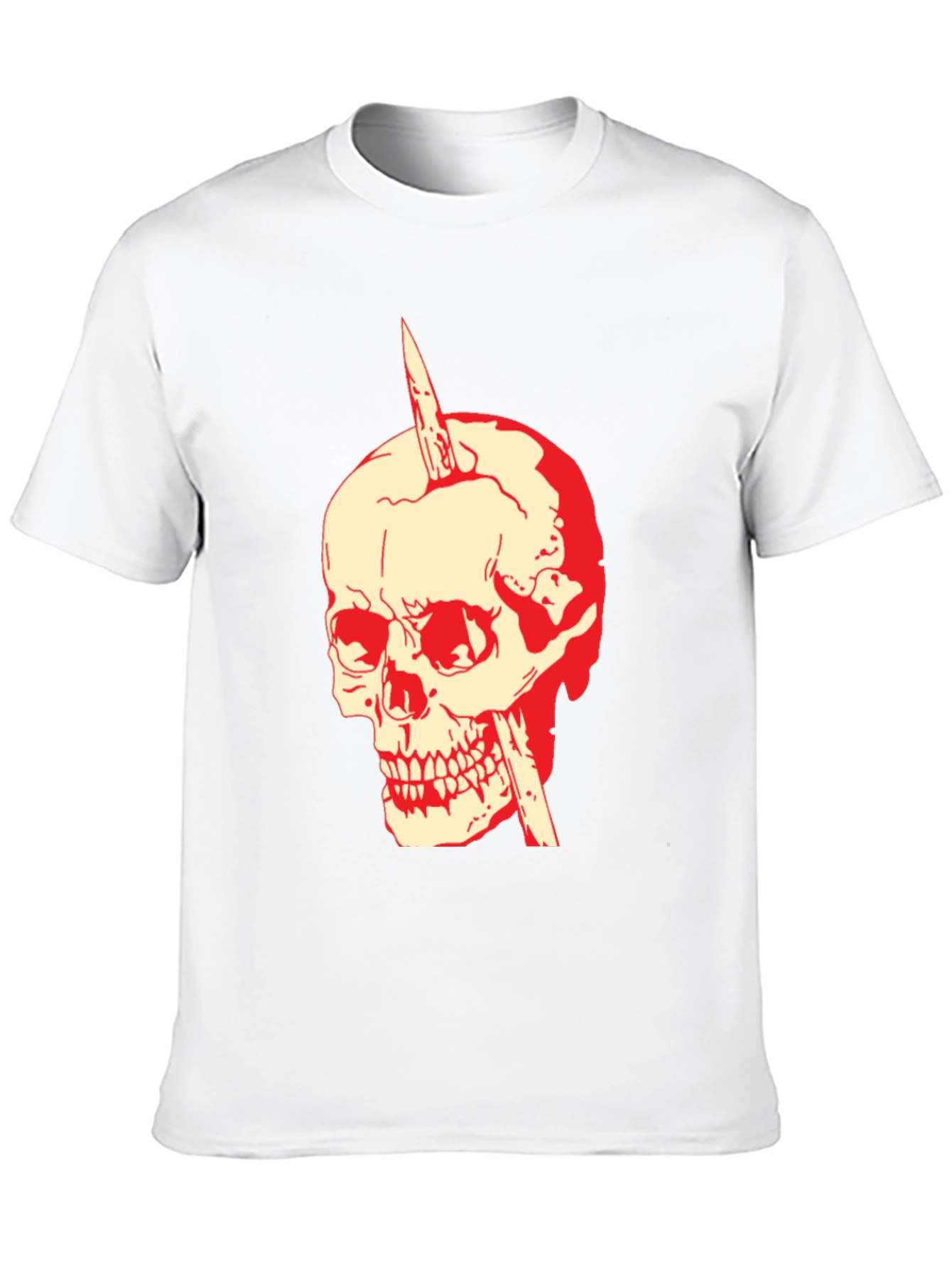Black Skull & Dagger Graphic Tee - Bold Style view 10