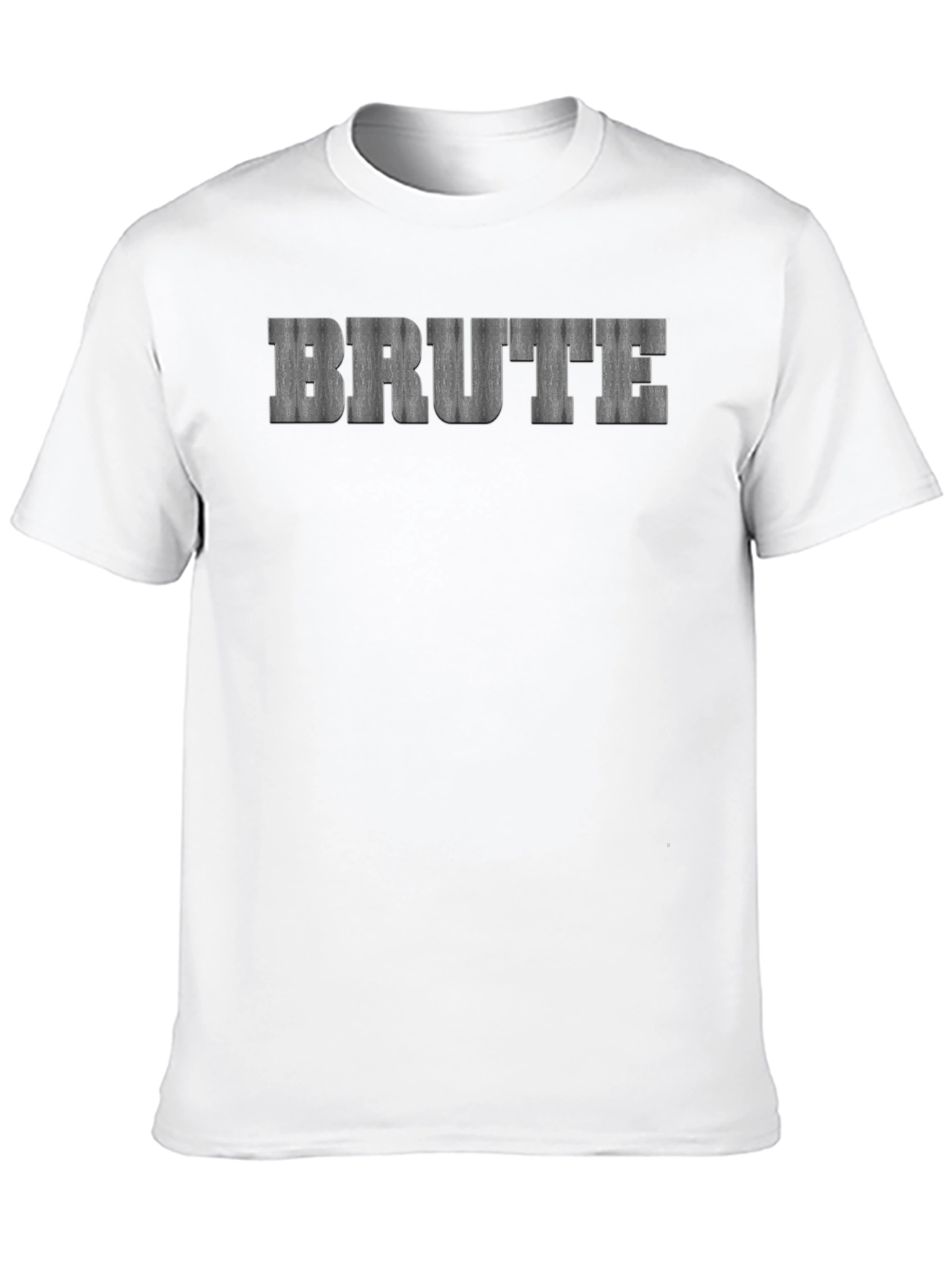 Black Men's "BRUTE" Graphic Black T-Shirt view 10