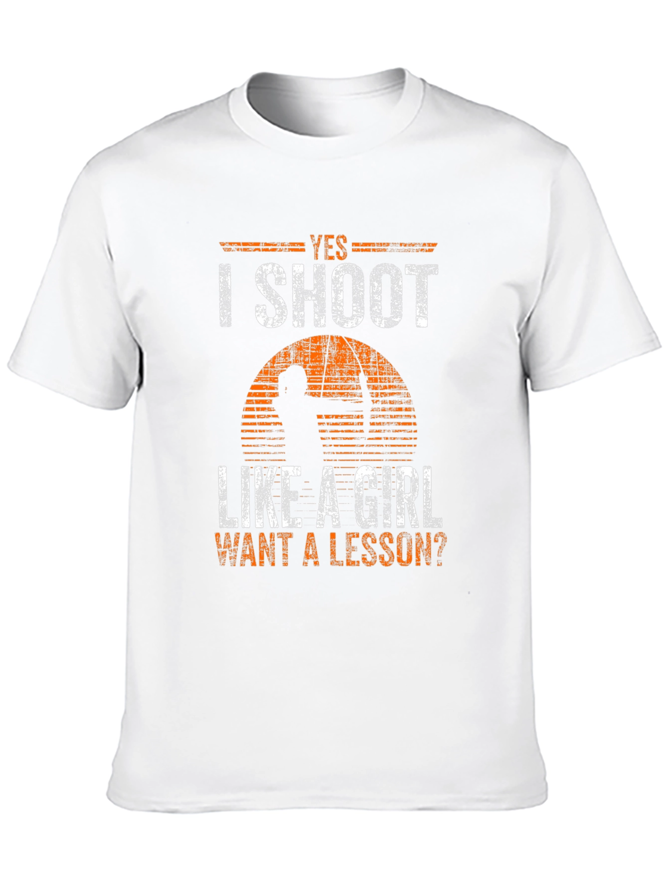 Black Yes I Shoot Like a Girl T-Shirt view 10