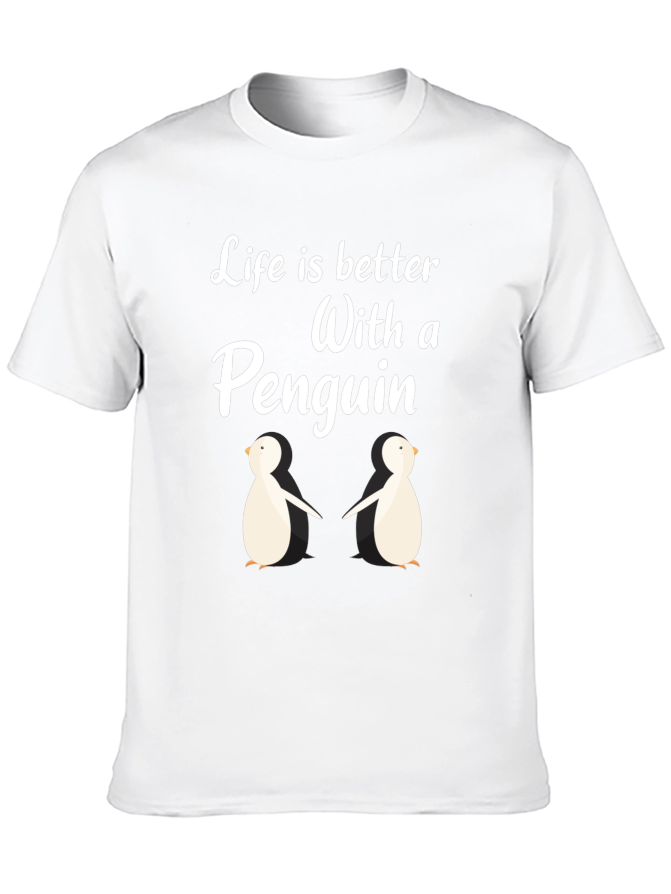 Black Penguin Life T-Shirt:  Better With Penguins! view 10