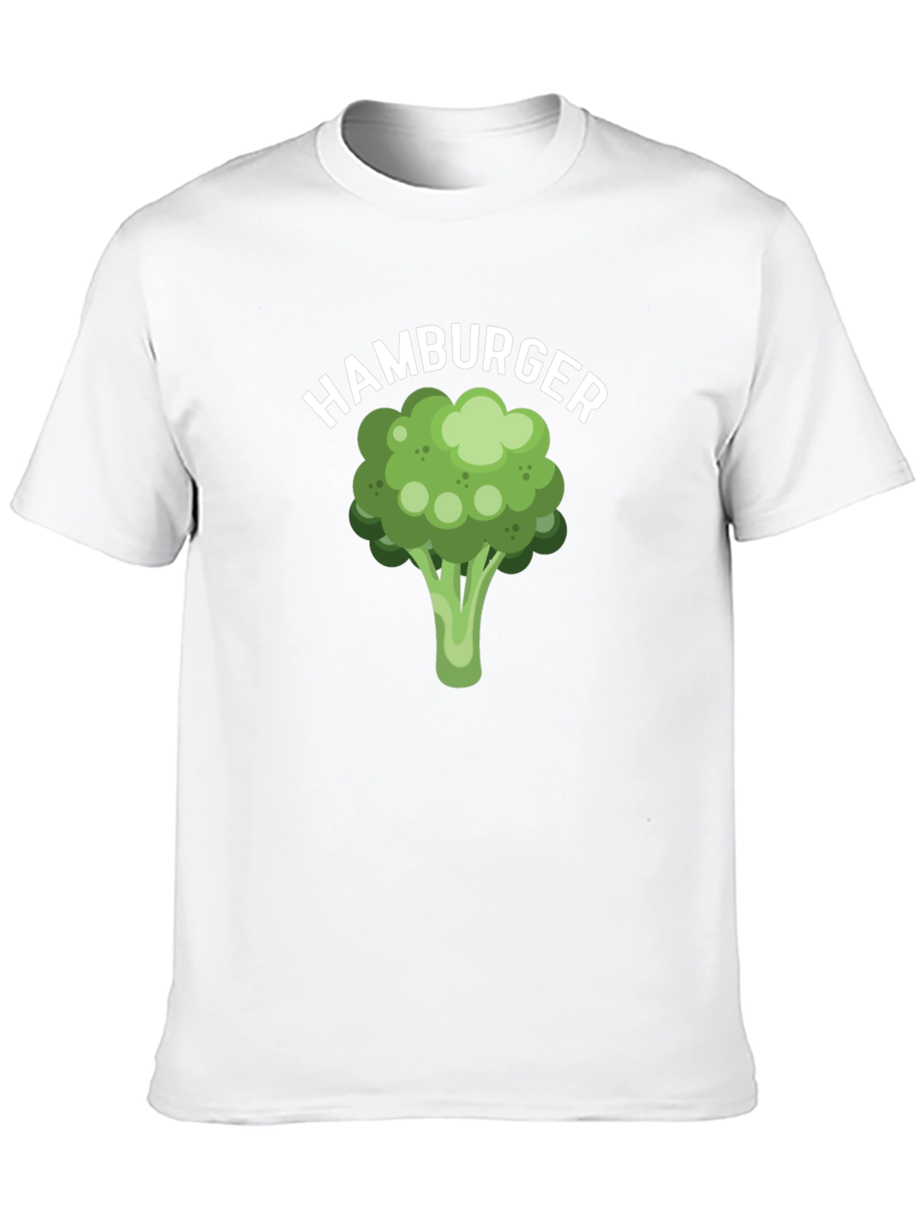 Black Broccoli Hamburger Graphic Tee view 10