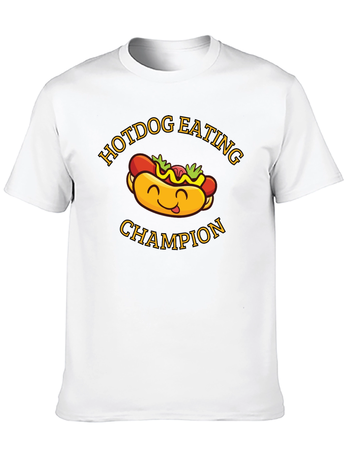 Black Hotdog Eating Champion Graphic T-Shirt view 10
