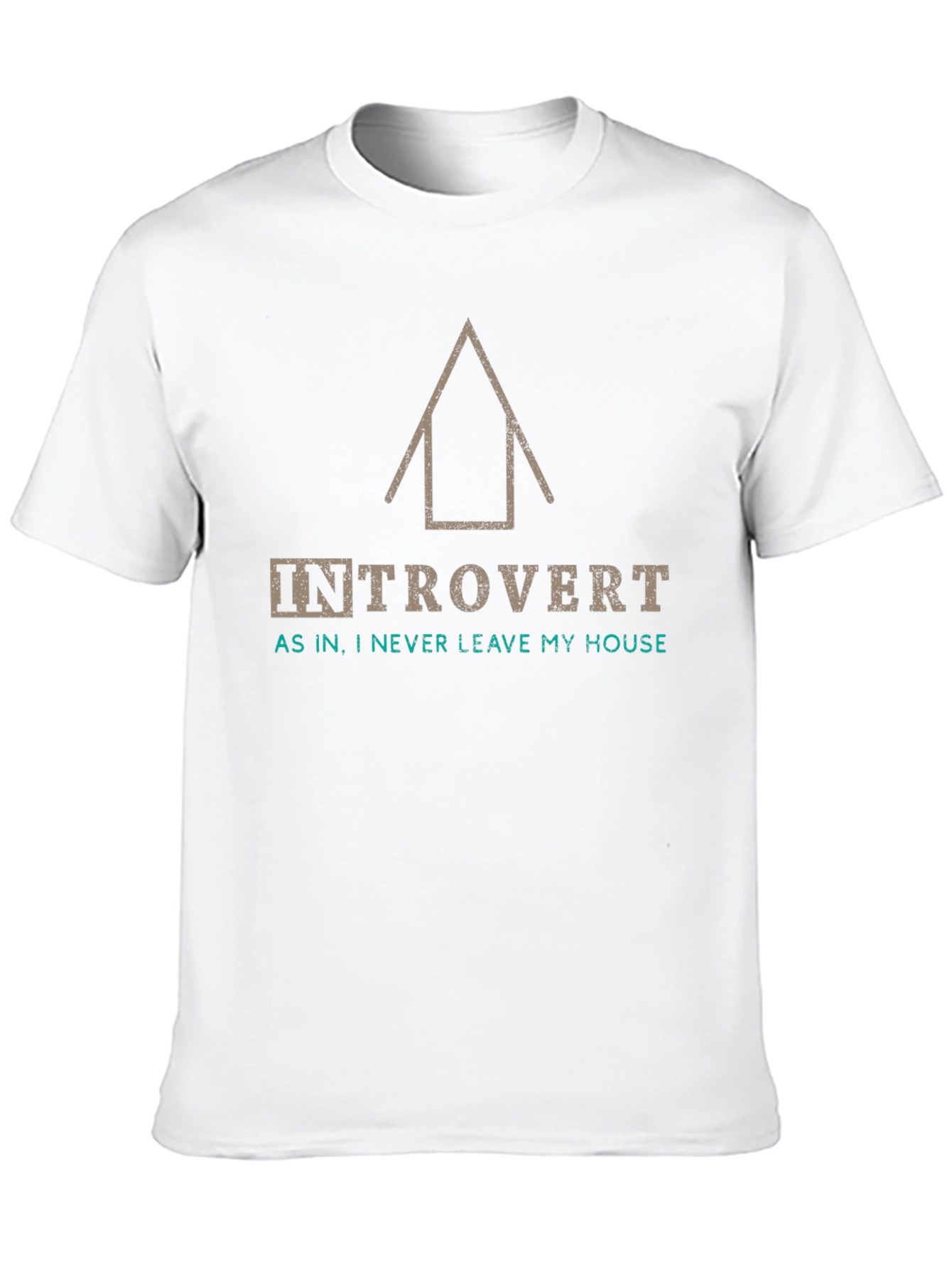 Black Introvert T-Shirt: As In, I Never Leave My House - Funny Graphic Tee view 10