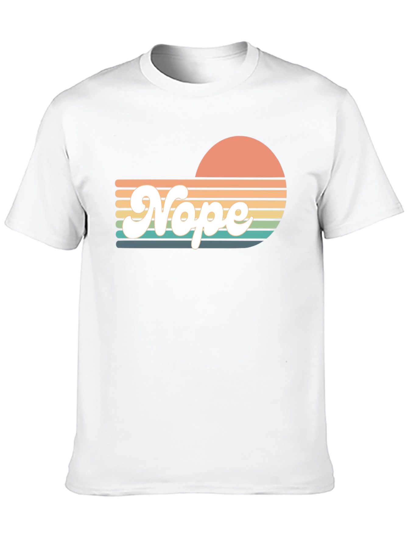 Retro Nope T-Shirt - Sunset Vibes - 10