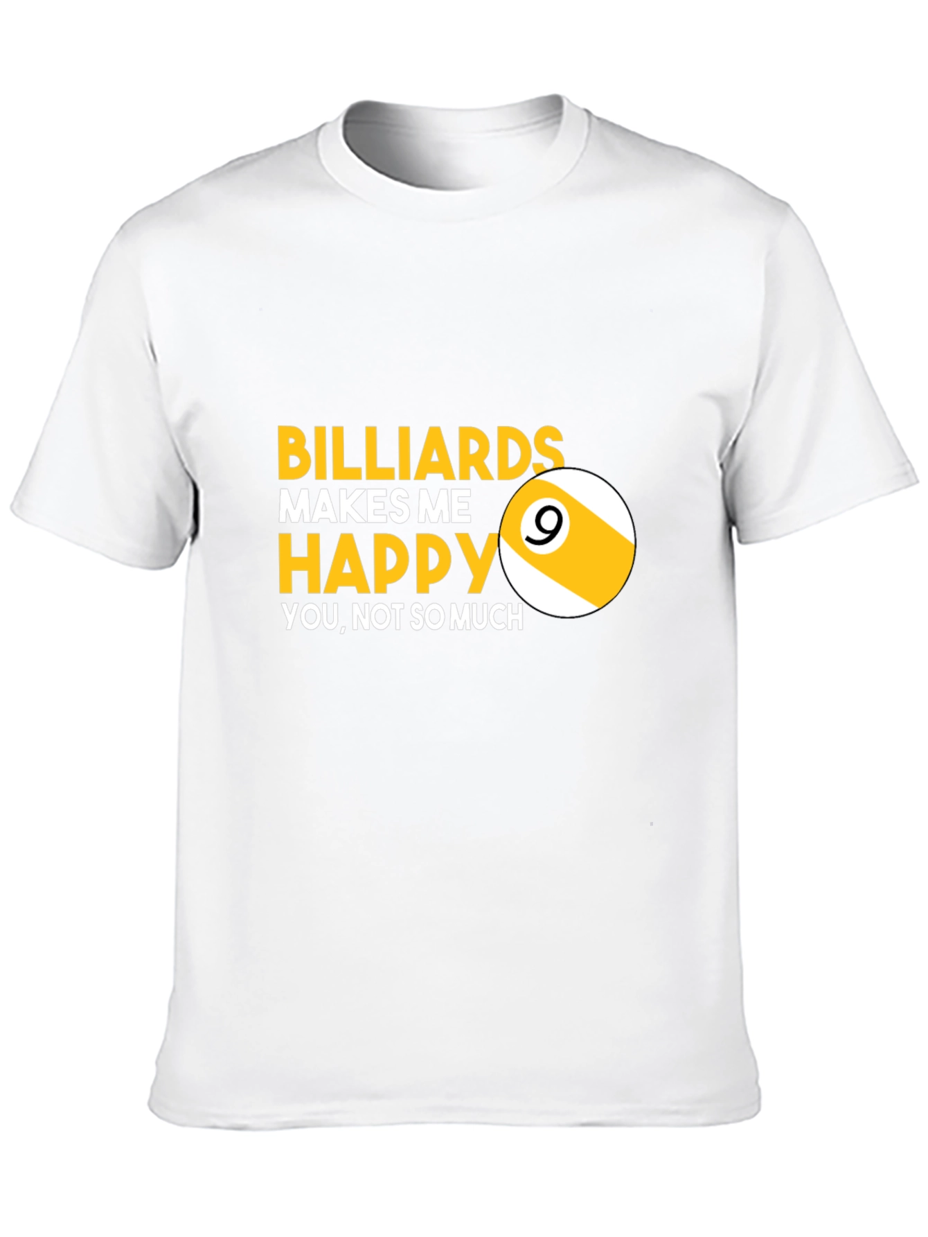 Black Billiards Makes Me Happy T-Shirt view 10