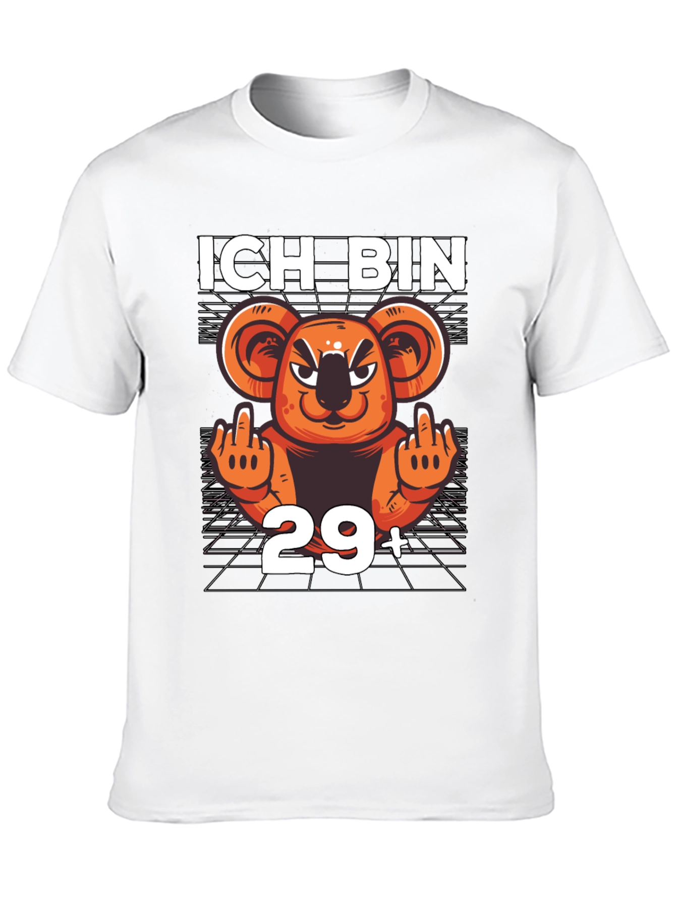 Black Ich Bin 29+ Koala T-Shirt view 10