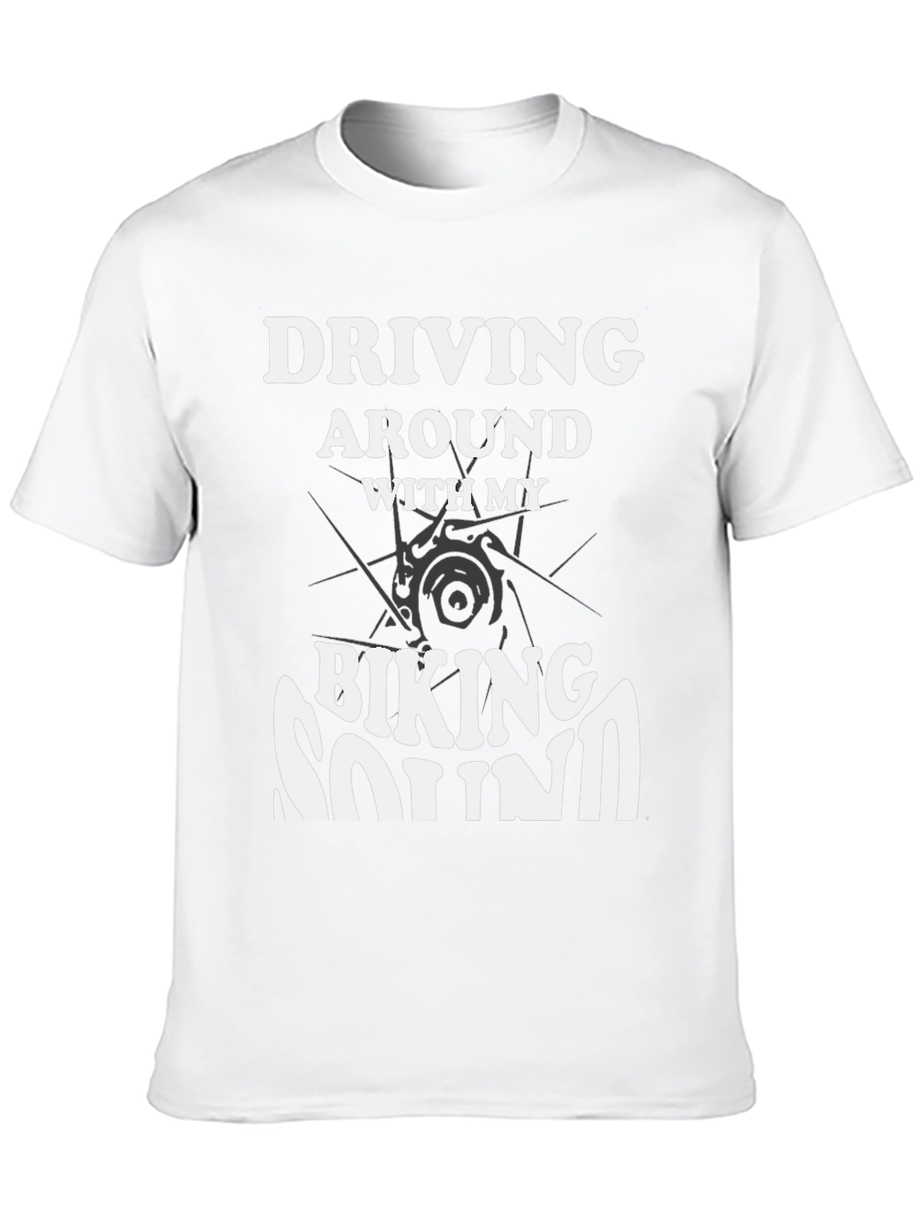 Black Biking Sound Black Graphic Tee view 10