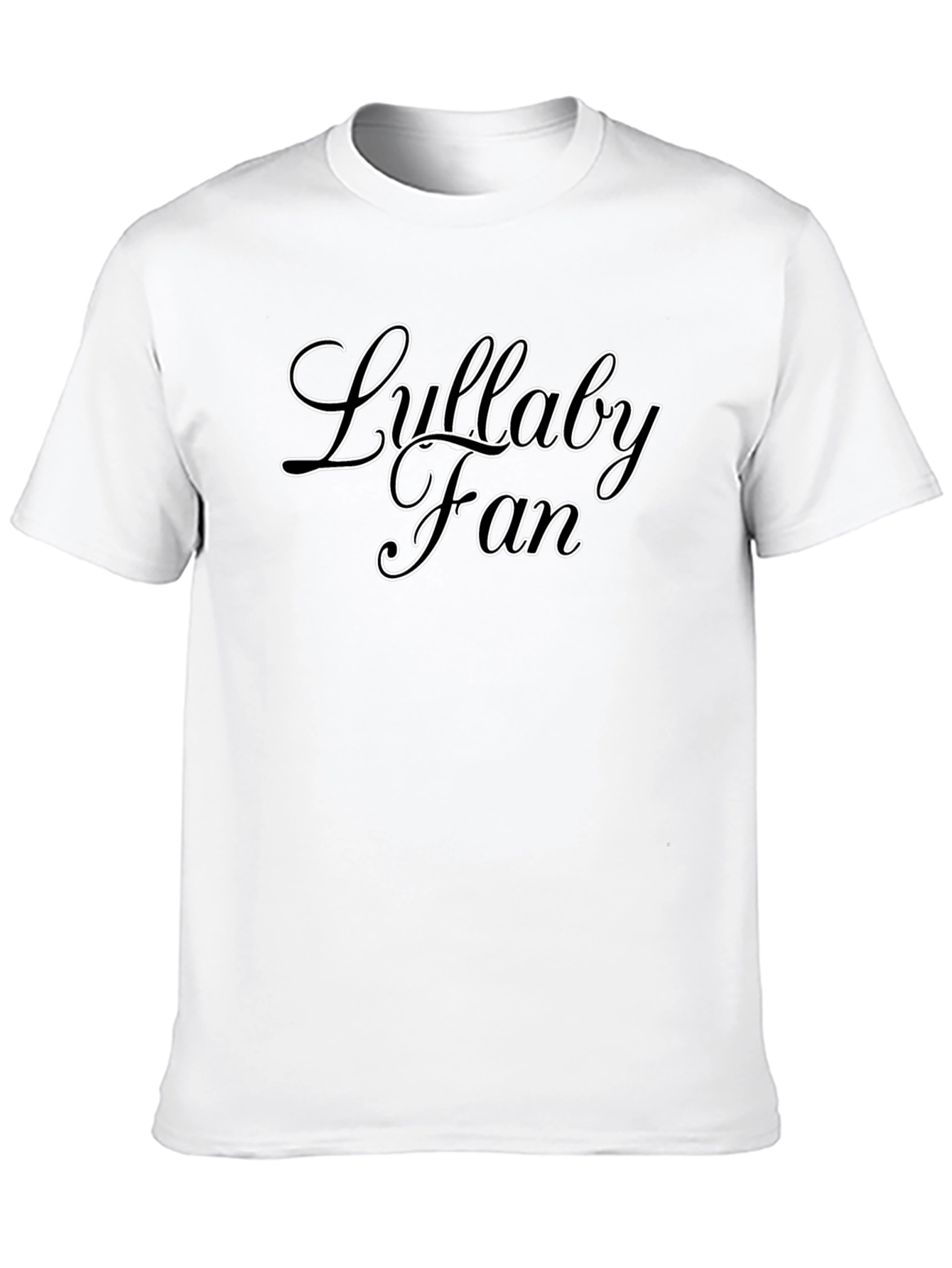 Black Lullaby Fan Black Graphic Tee - Soft Cotton Blend view 10