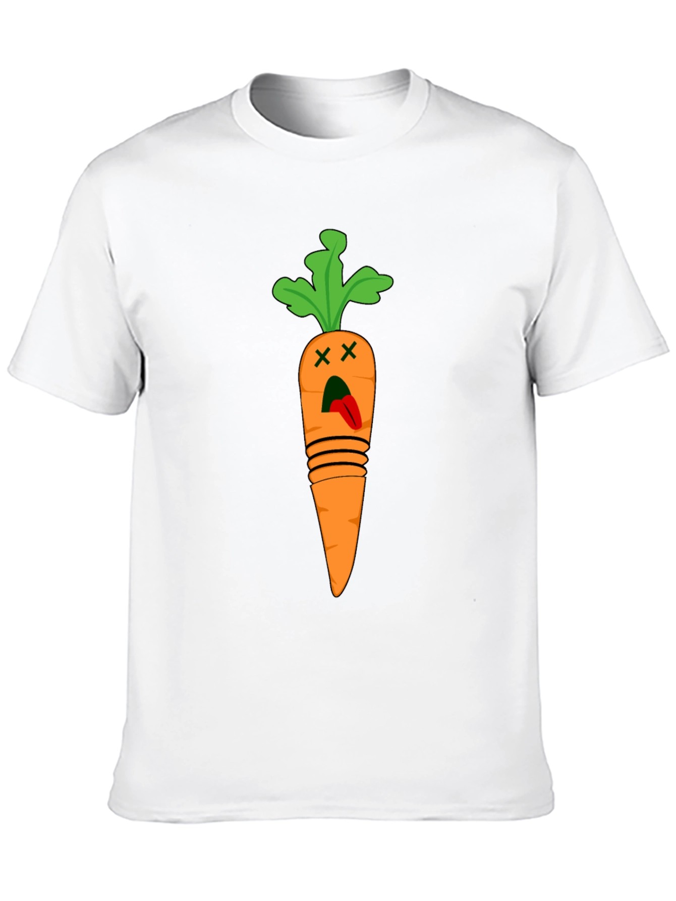 Black Funny Carrot T-Shirt - Dead Carrot Design view 10