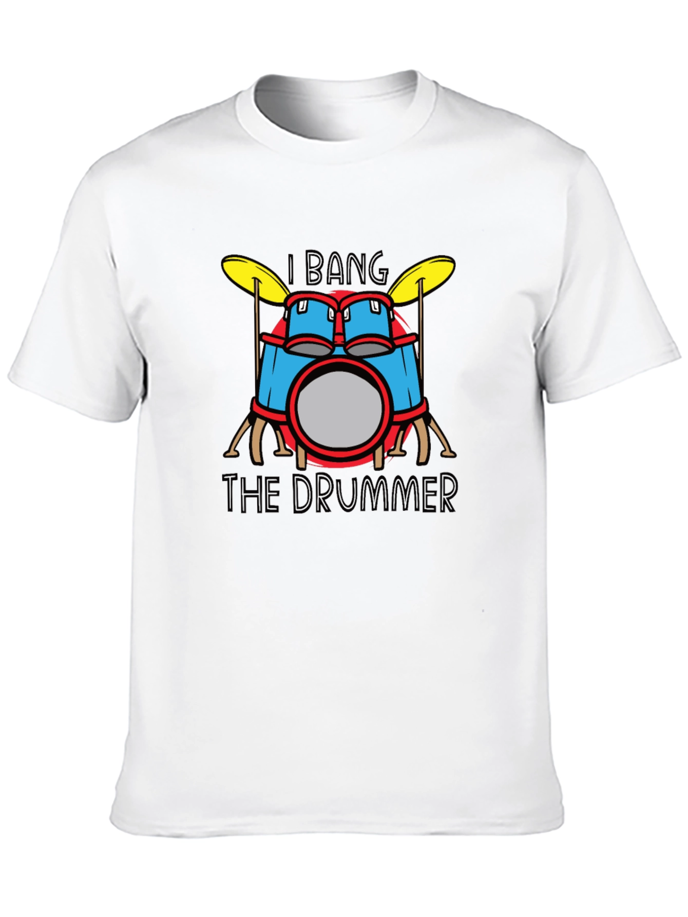 Black I Bang The Drummer T-Shirt - Funny Drum Set Tee view 10