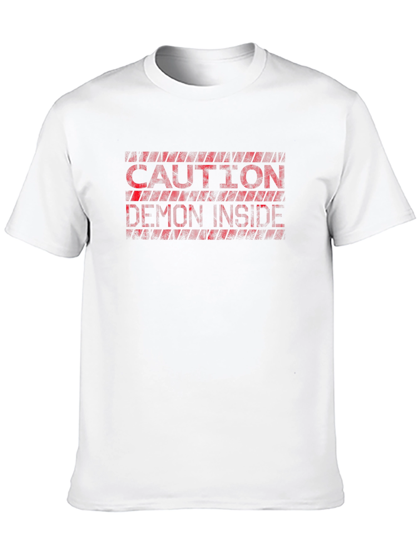 Black Caution Demon Inside T-Shirt - Black Graphic Tee view 10
