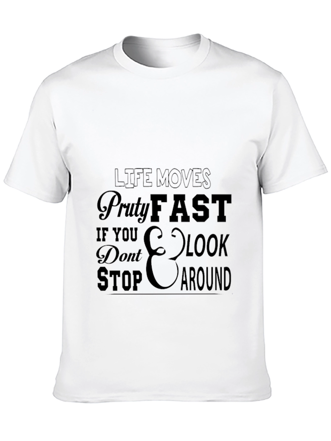 Black Life Moves Pretty Fast T-Shirt view 10