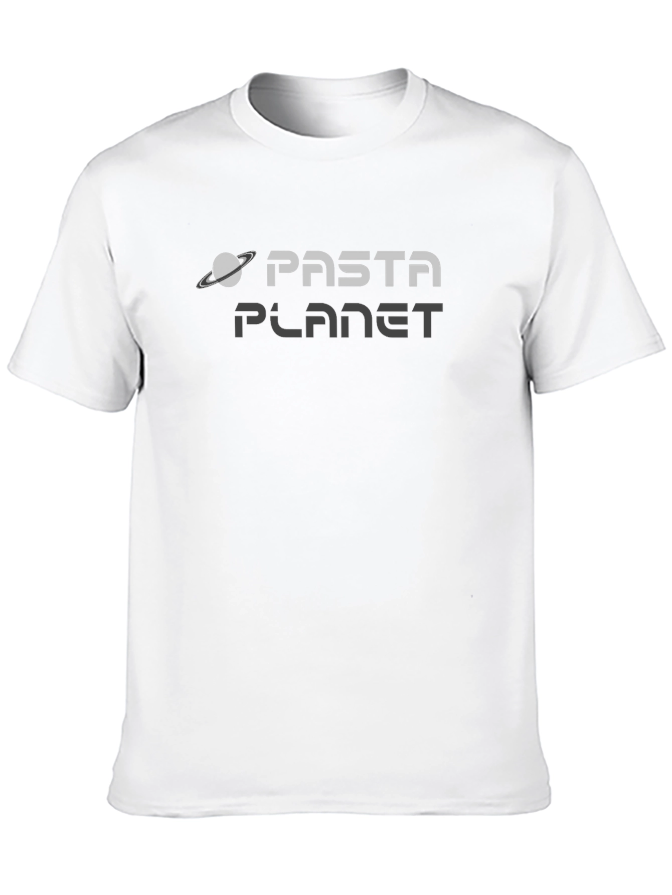 Black Pasta Planet Graphic Tee - Black Cotton view 10