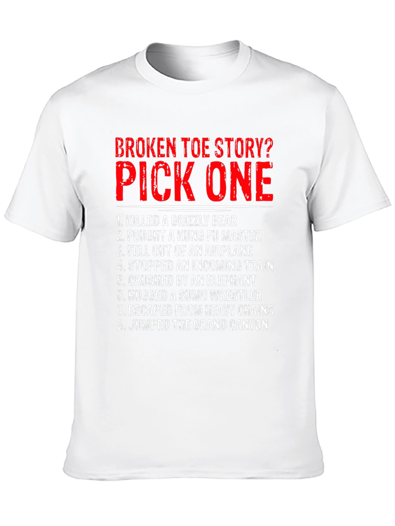 Black Broken Toe Story? Pick One T-Shirt view 10
