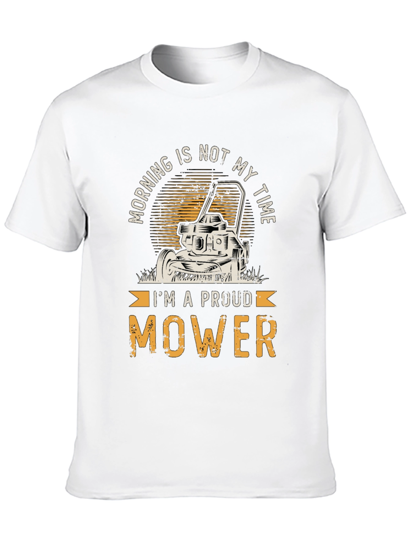 Black Proud Mower T-Shirt - Funny Landscaping Tee view 10