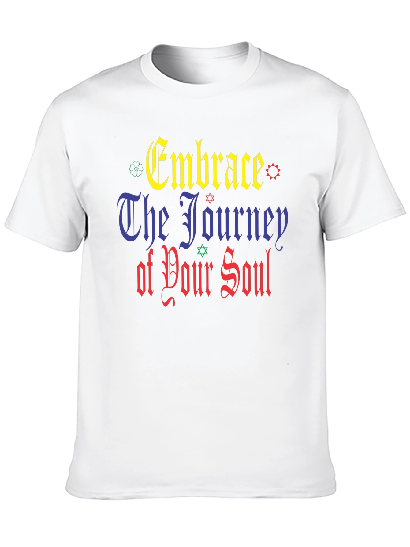Black Embrace The Journey Black Graphic T-Shirt view 10