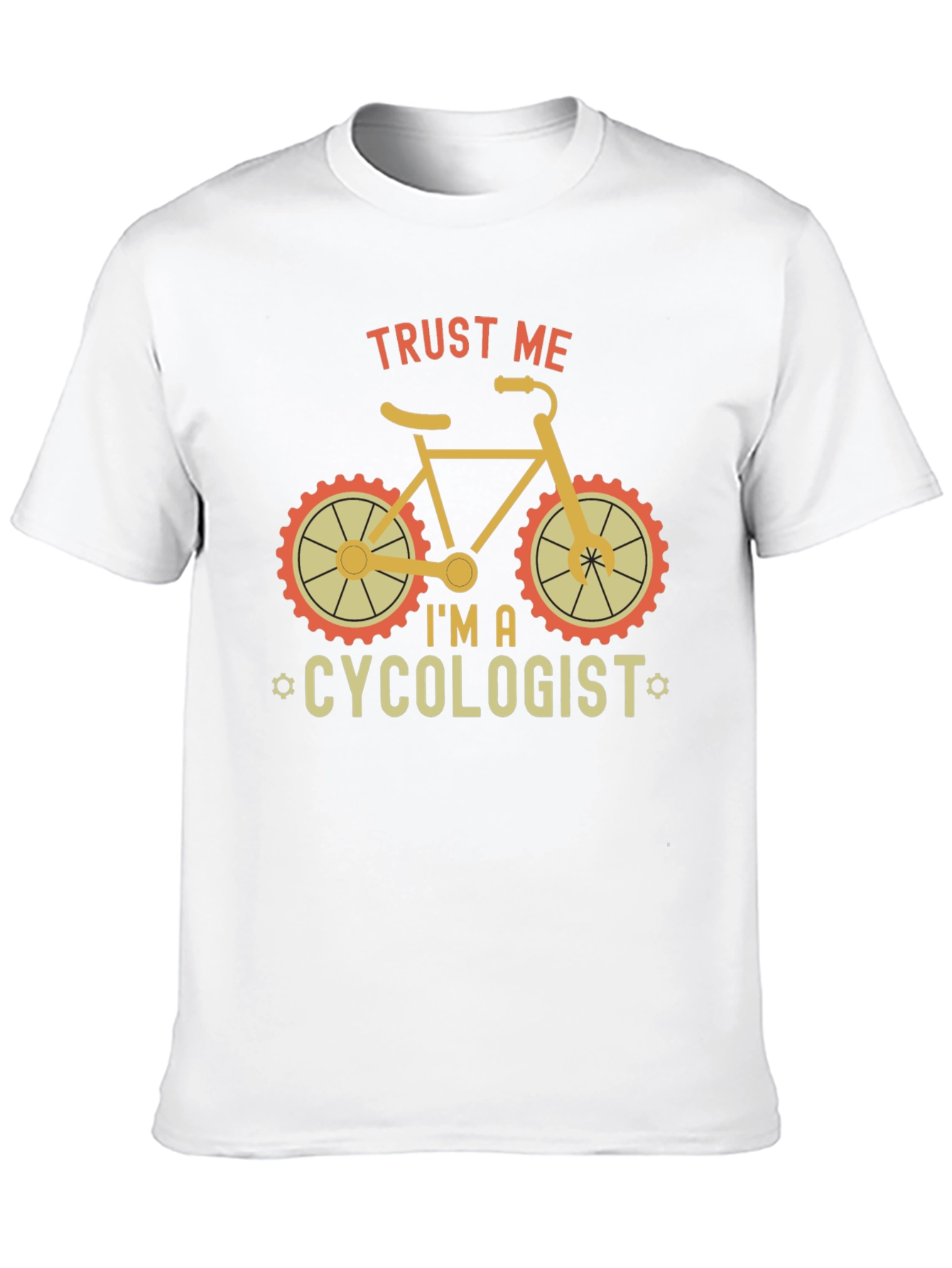 Black Trust Me I'm A Cycologist T-Shirt view 10