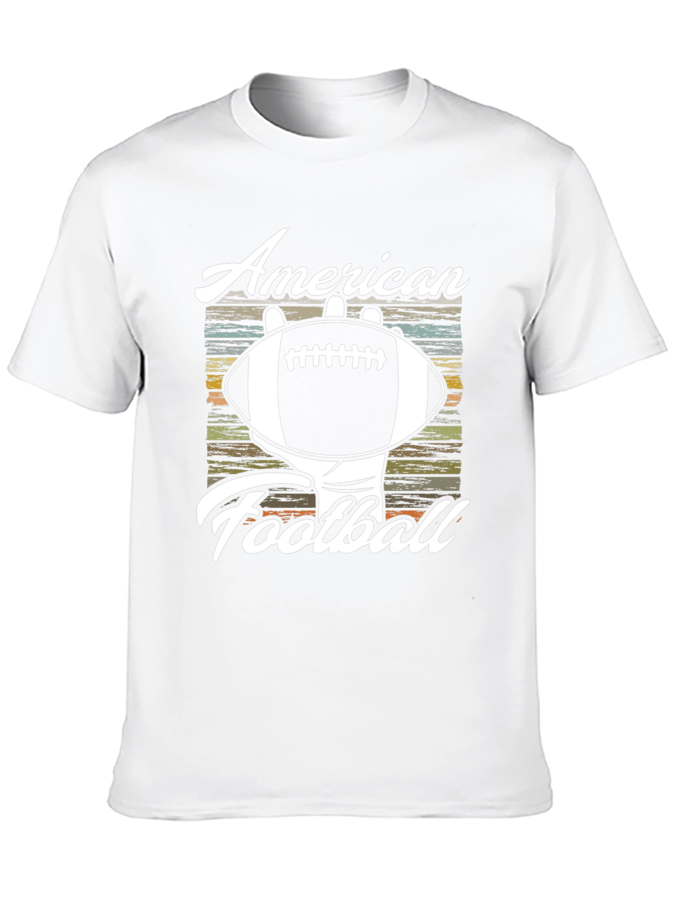 Black American Football Graphic Tee view 10