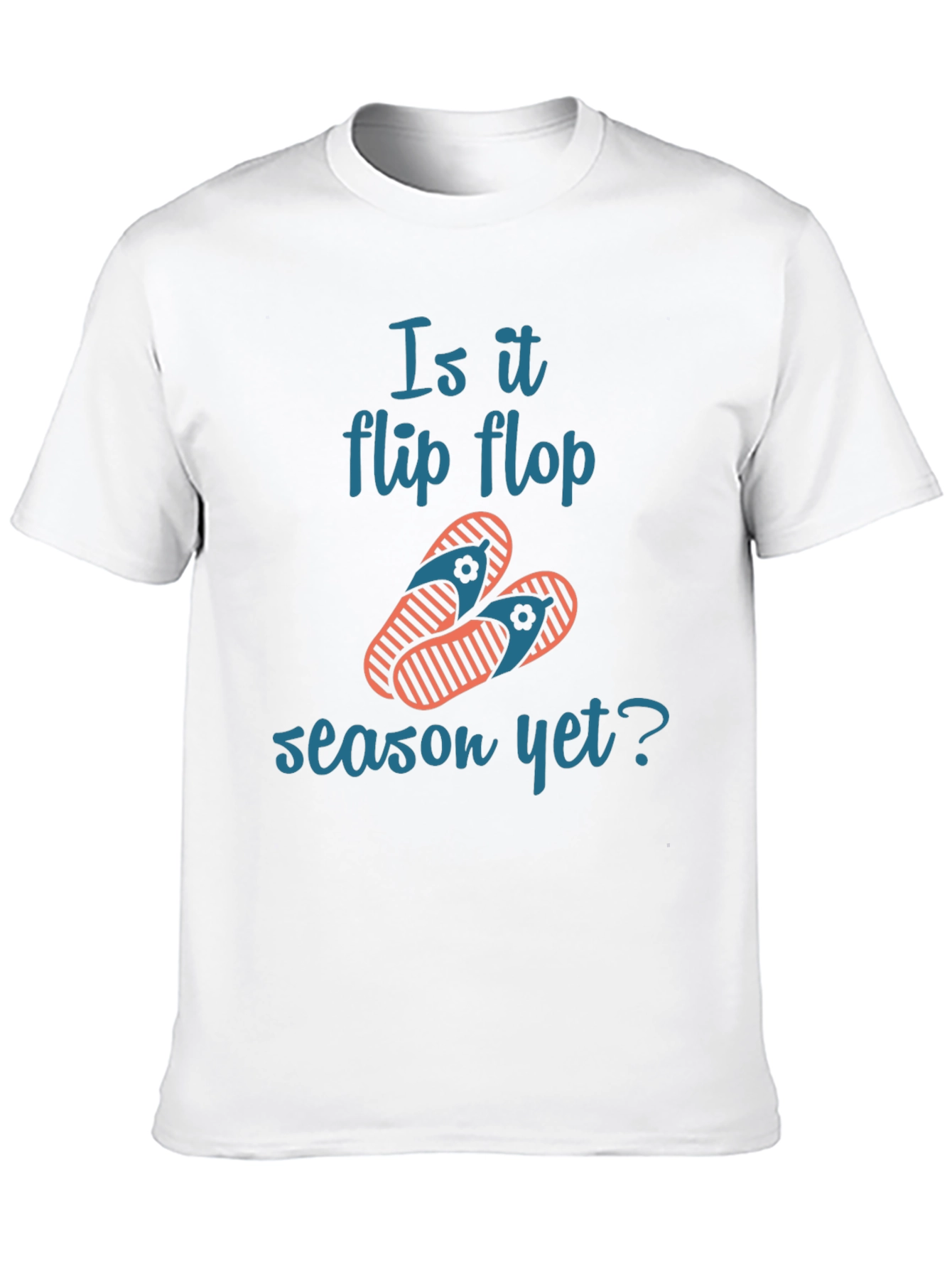 Black Flip Flop Season Tee - Summer Ready T-Shirt view 10