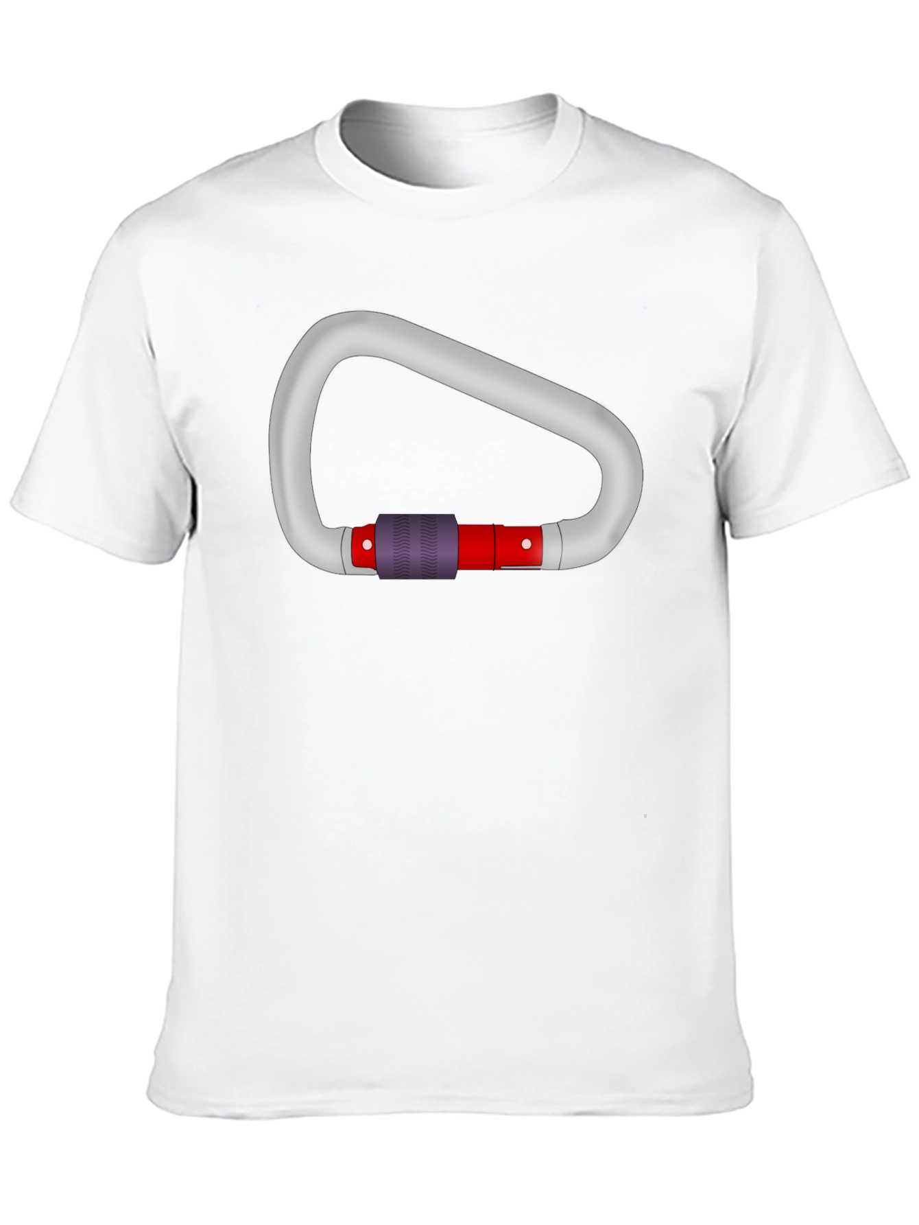 Black Carabiner Graphic Tee - Black Cotton T-Shirt view 10