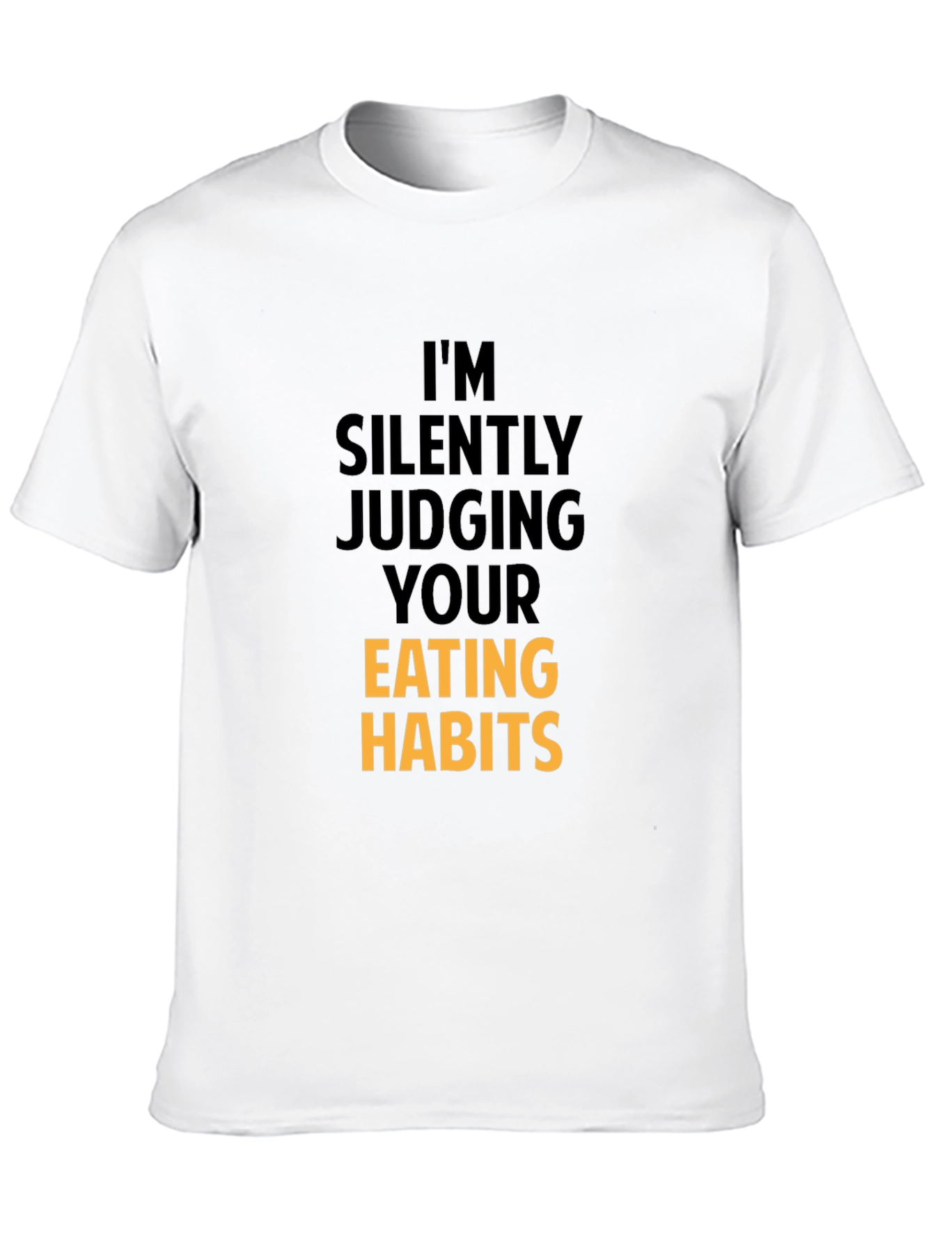 Black Funny Eating Habits Graphic Tee - Black view 10