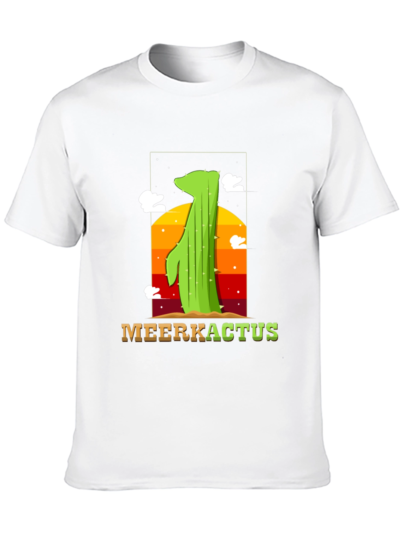 Black MeerKactus Graphic Tee - Desert Sunset Style view 10