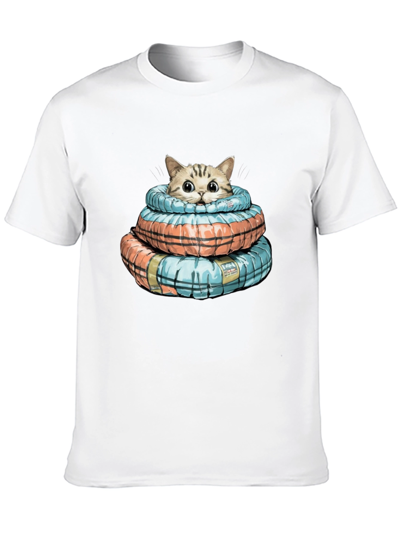 Black Cat in Life Preserver T-Shirt view 10