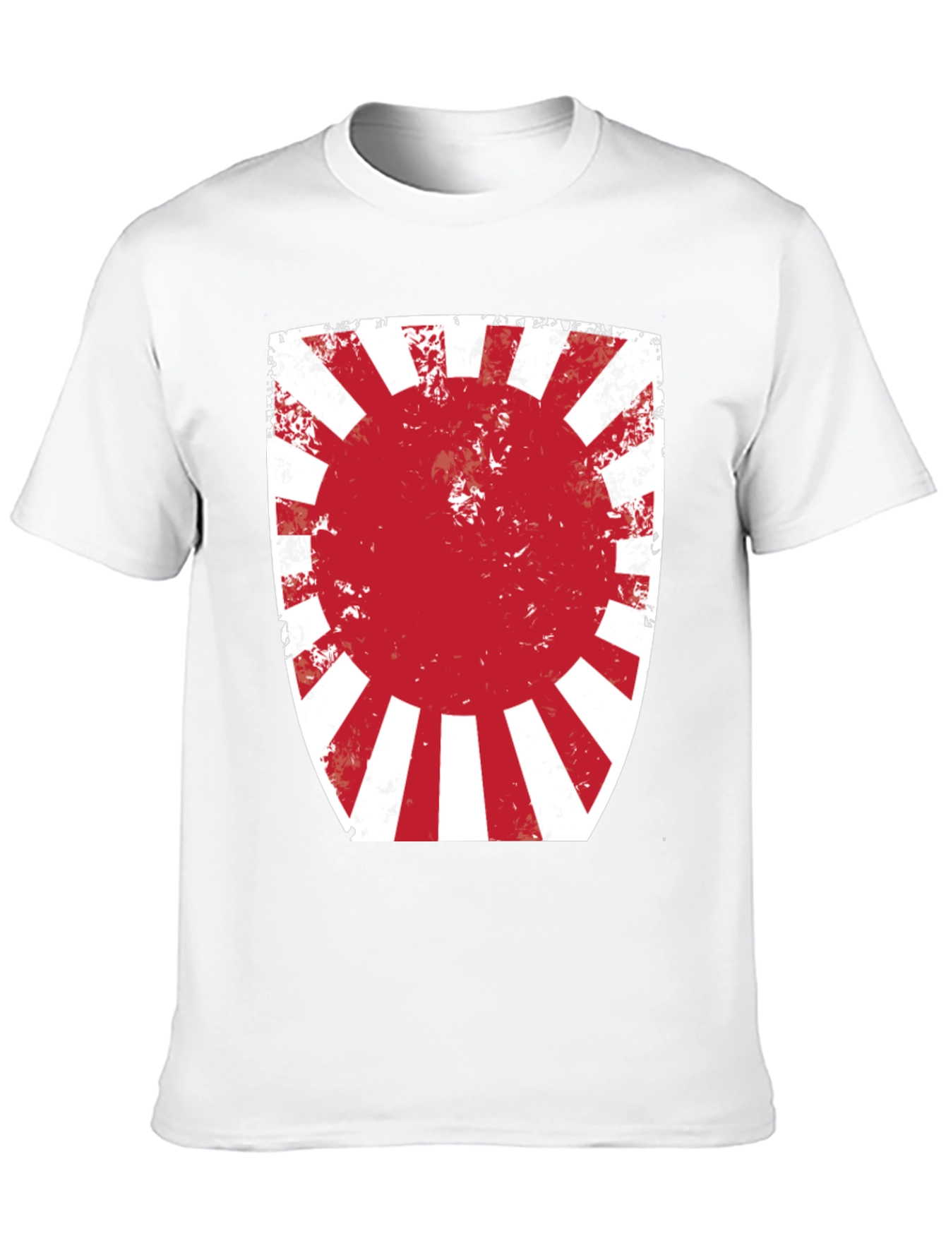 Black Rising Sun Graphic Tee - Distressed Print view 10